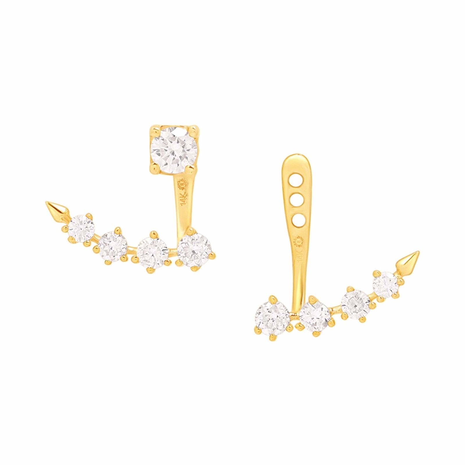 Diamond Arc Ear Jackets & Studs Earrings Estellacollection #product_description# 17584 14k April Birthstone Birthstone #tag4# #tag5# #tag6# #tag7# #tag8# #tag9# #tag10#