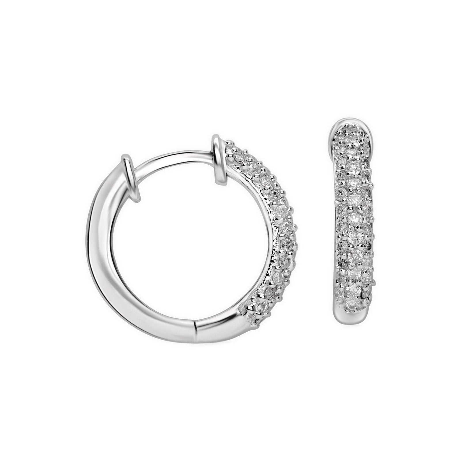 Diamond Dome Huggie Hoops in Solid 14k White Gold Earrings Estellacollection #product_description# 14k cartilage hoop Colorless Gemstone #tag4# #tag5# #tag6# #tag7# #tag8# #tag9# #tag10#