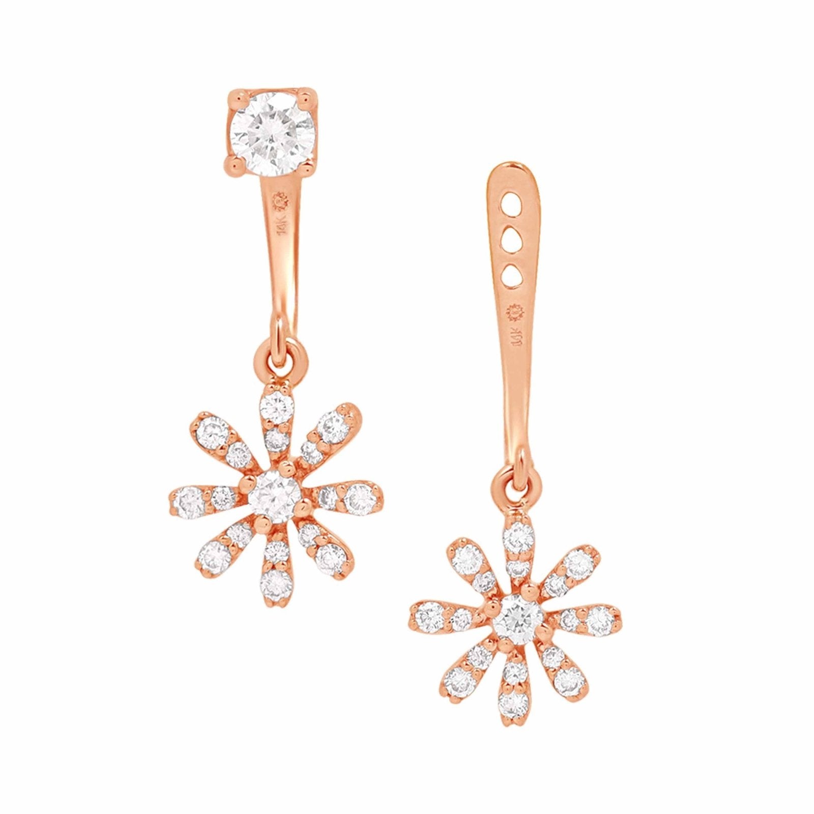 Diamond Flower Ear Jackets & Studs Earrings Estellacollection #product_description# 17582 14k Birthstone Birthstone Earrings #tag4# #tag5# #tag6# #tag7# #tag8# #tag9# #tag10#