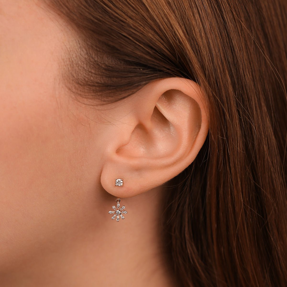 Diamond Flower Ear Jackets & Studs Earrings Estellacollection #product_description# 17582 14k Birthstone Birthstone Earrings #tag4# #tag5# #tag6# #tag7# #tag8# #tag9# #tag10#
