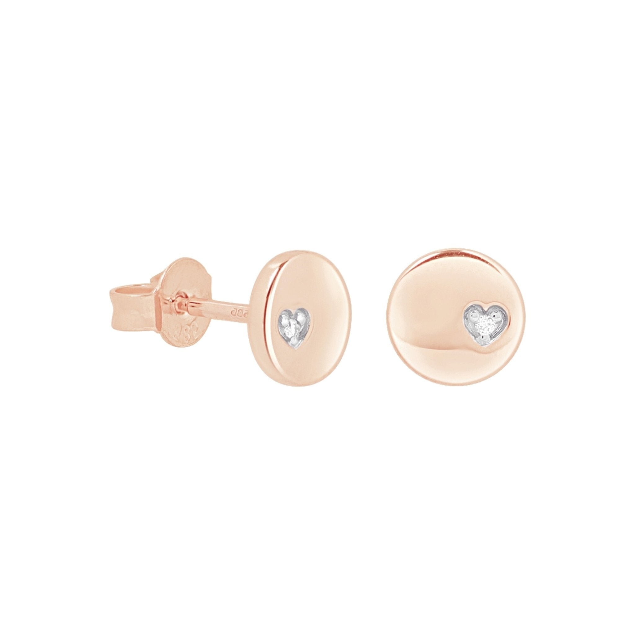 Diamond Heart Disc Stud Earrings Earrings Estellacollection #product_description# 17638 14k April Birthstone Birthstone #tag4# #tag5# #tag6# #tag7# #tag8# #tag9# #tag10#