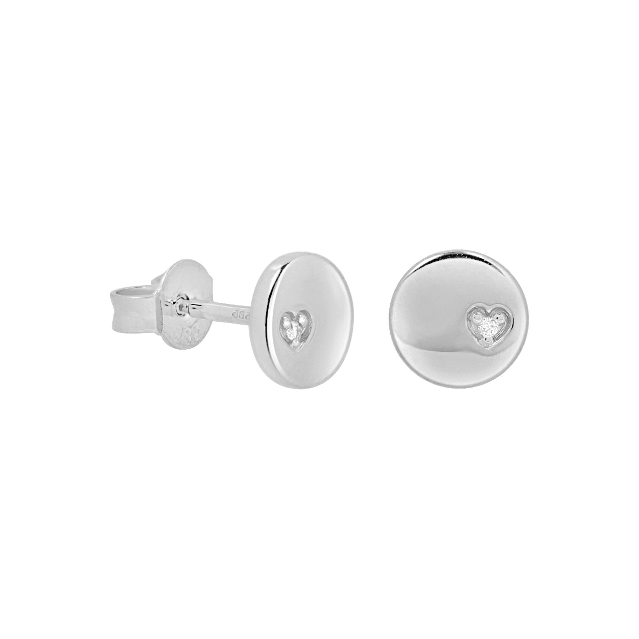 Diamond Heart Disc Stud Earrings Earrings Estellacollection #product_description# 17639 14k April Birthstone Birthstone #tag4# #tag5# #tag6# #tag7# #tag8# #tag9# #tag10#