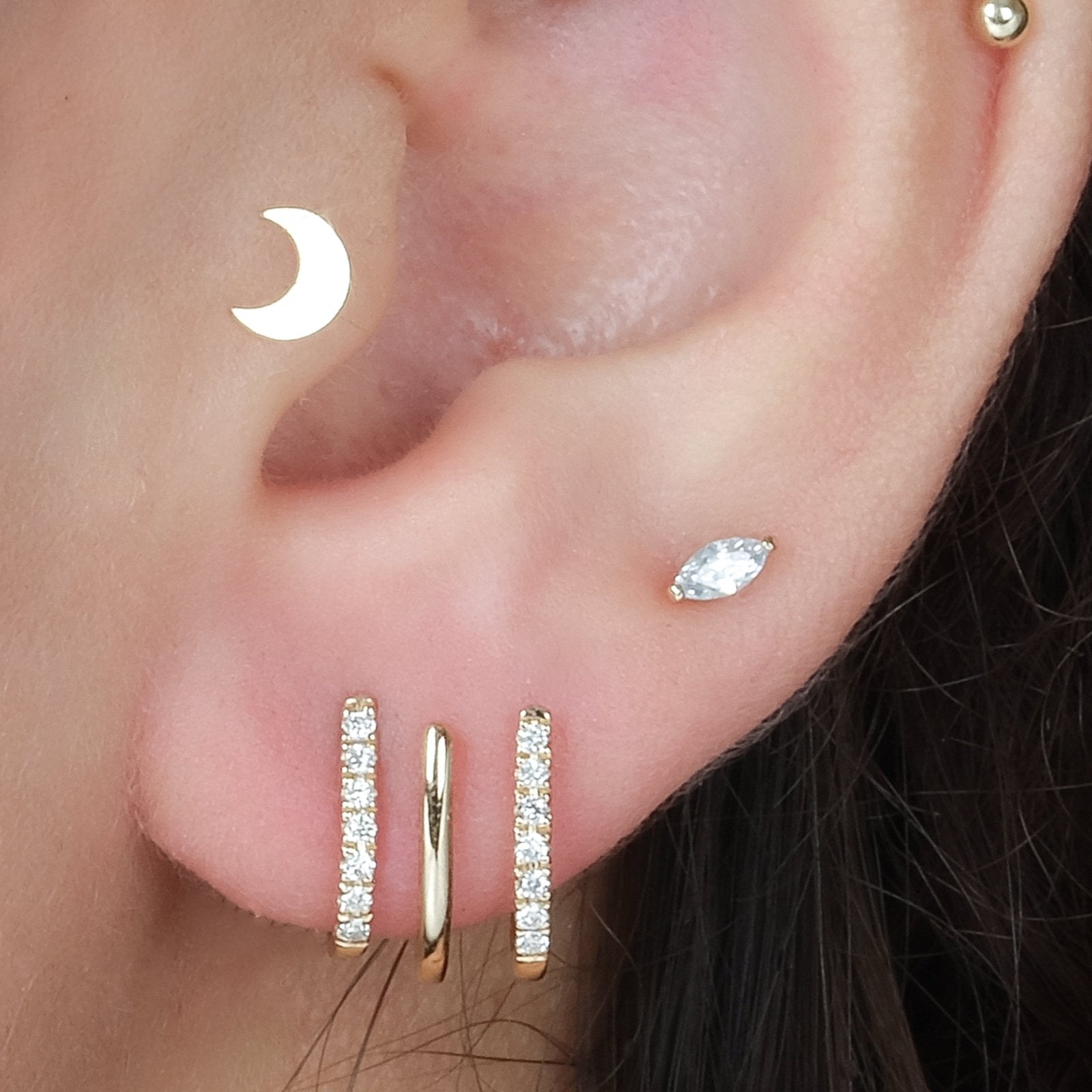 Diamond Triple Huggie Illusion Stud Earrings Earrings Estellacollection #product_description# 17341 14k Birthstone Birthstone Earrings #tag4# #tag5# #tag6# #tag7# #tag8# #tag9# #tag10#