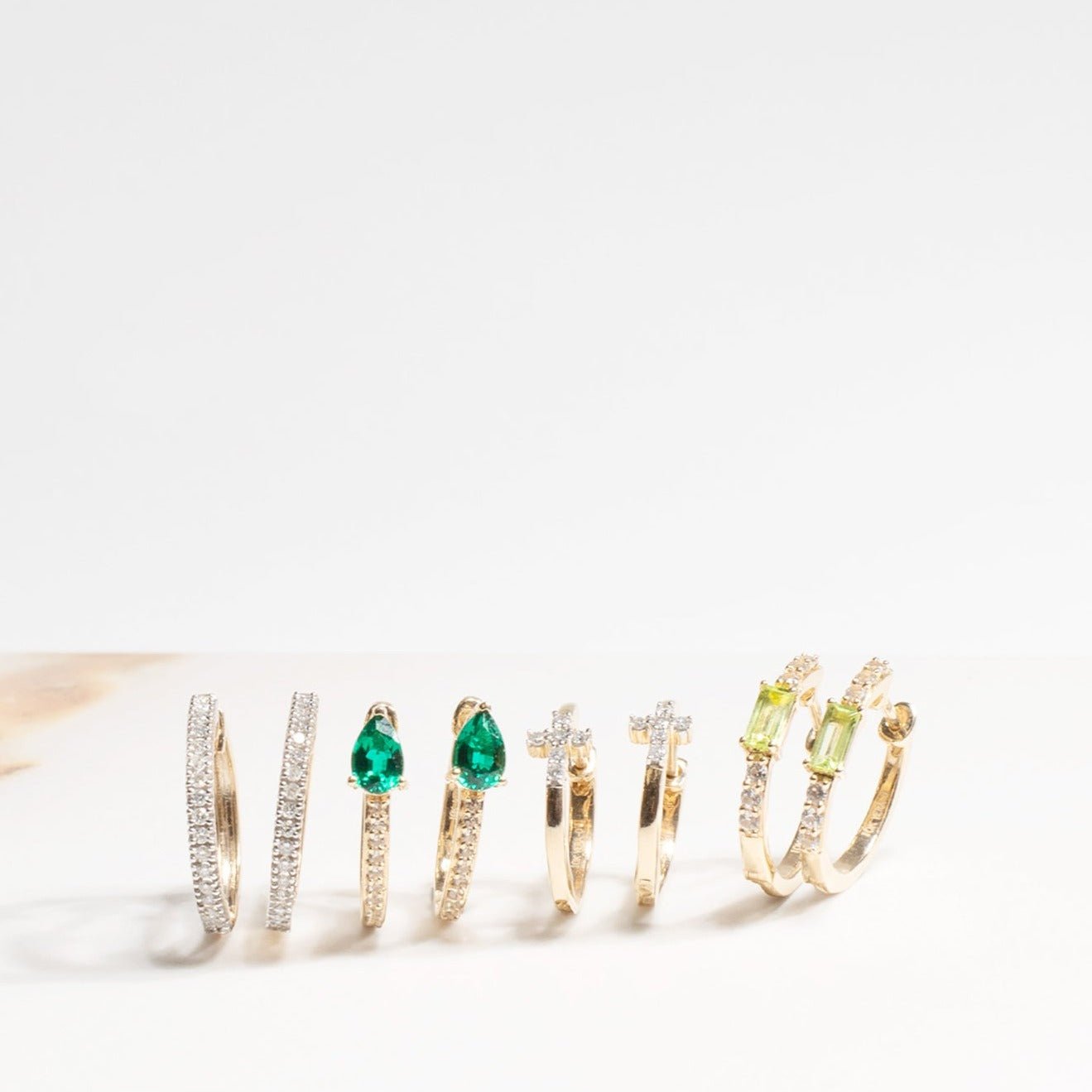 Emerald Shaped Peridot and White Sapphire Hoop Earrings Earrings Estellacollection #product_description# 32677 10k Birthstone Birthstone Jewelry #tag4# #tag5# #tag6# #tag7# #tag8# #tag9# #tag10#