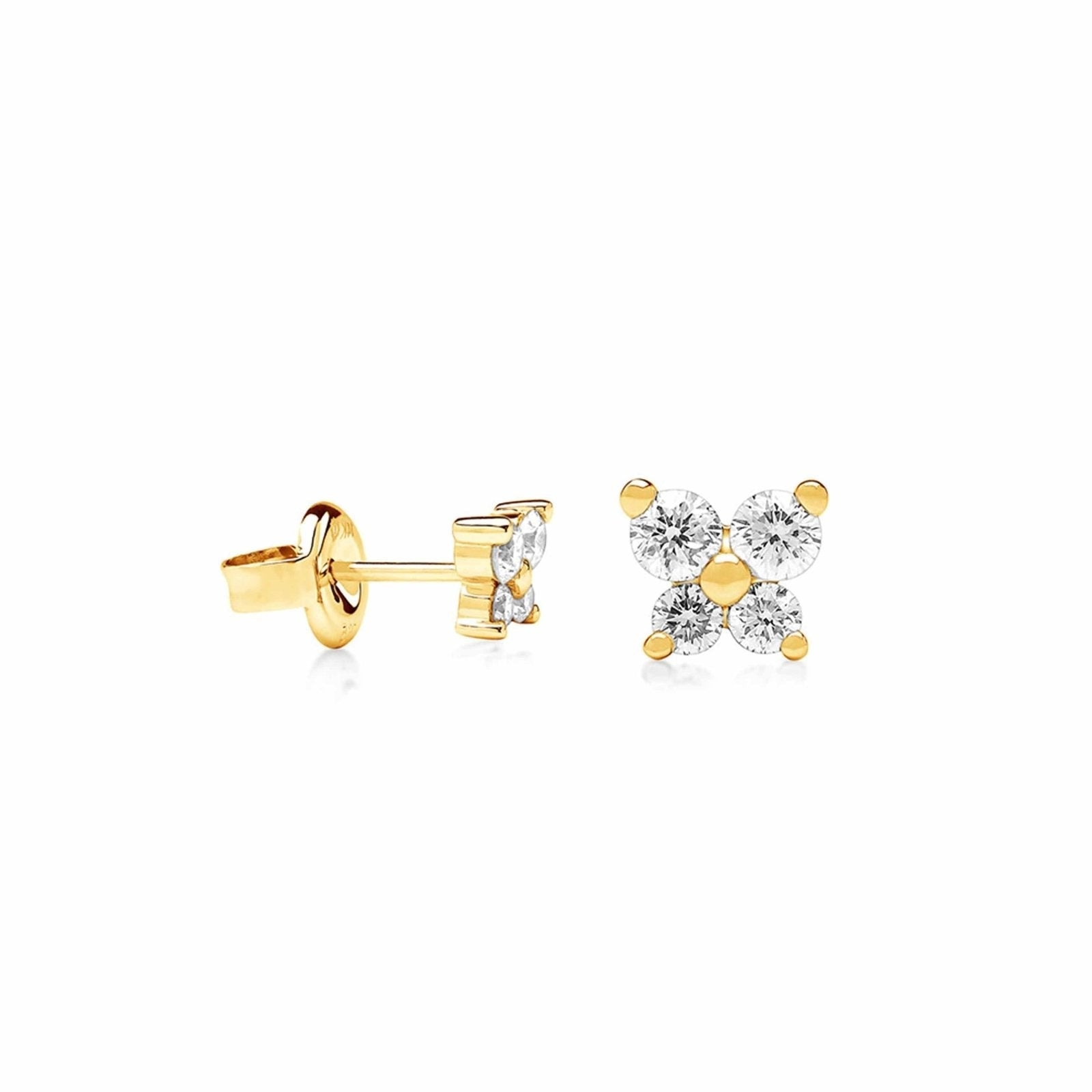 Linea - Nature Inspired Diamond Stud Earring in Solid Gold Earrings Estellacollection #product_description# 17561 14k Birthstone Birthstone Earrings #tag4# #tag5# #tag6# #tag7# #tag8# #tag9# #tag10#