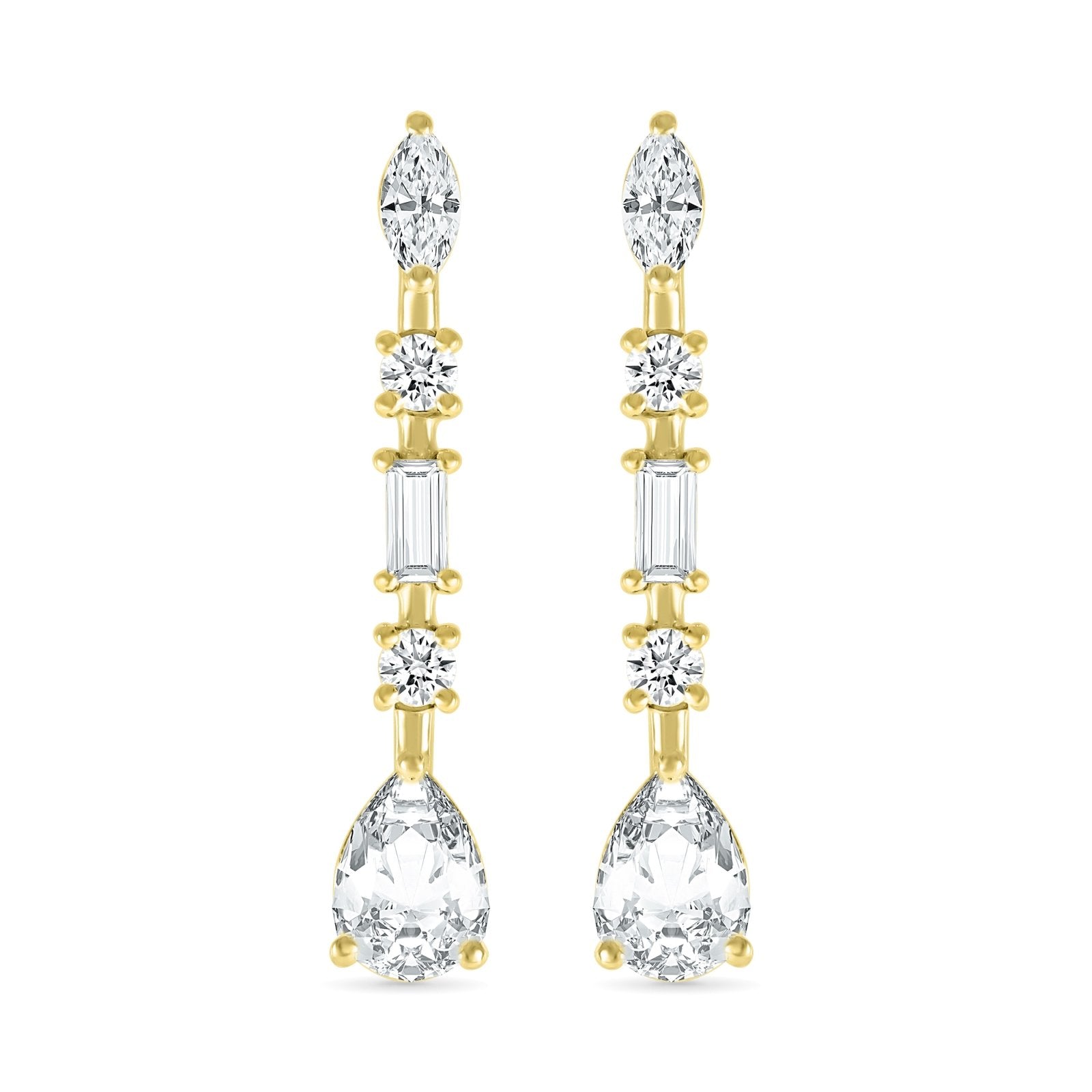 Mixed Shape White Sapphire Dangle Earrings Earrings Estellacollection #product_description# 32684 Dangle Earrings Made to Order Make Collection #tag4# #tag5# #tag6# #tag7# #tag8# #tag9# #tag10#