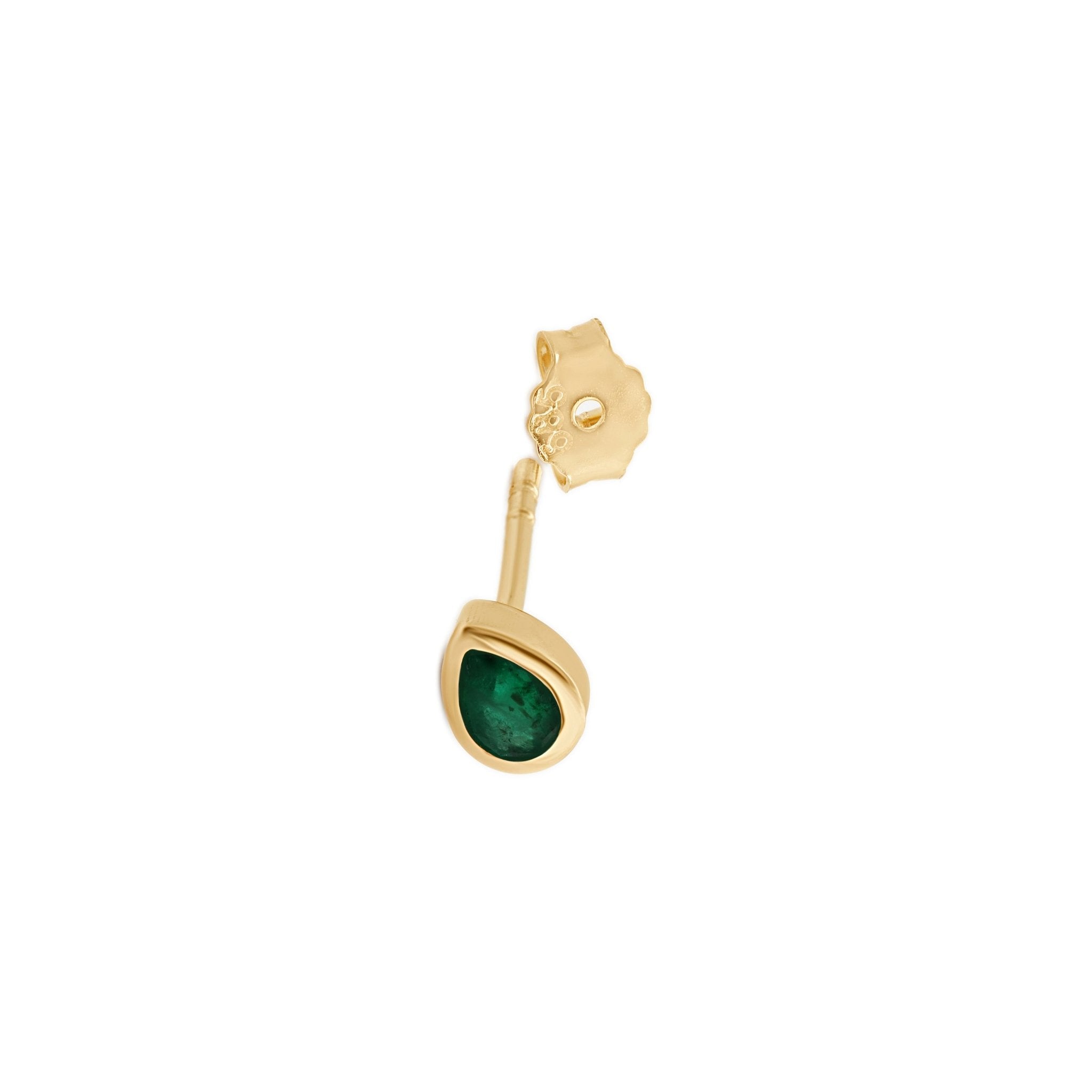 Pear Emerald Bezel Set Earring Earrings Estellacollection #product_description# 17987 14k Birthstone Birthstone Earrings #tag4# #tag5# #tag6# #tag7# #tag8# #tag9# #tag10#