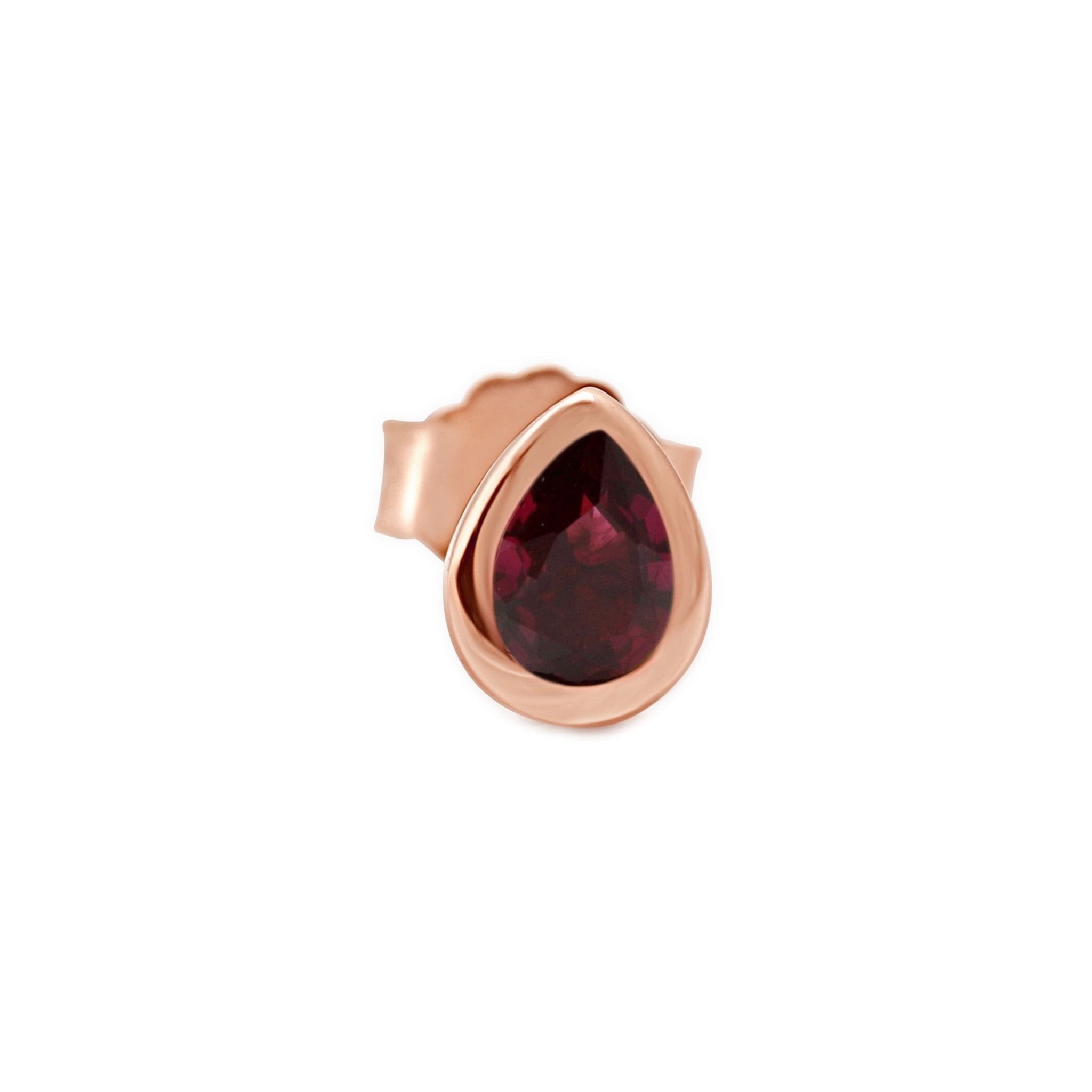 Pear Ruby Bezel Set Earring Earrings Estellacollection #product_description# 17989 14k Birthstone Earrings #tag4# #tag5# #tag6# #tag7# #tag8# #tag9# #tag10#