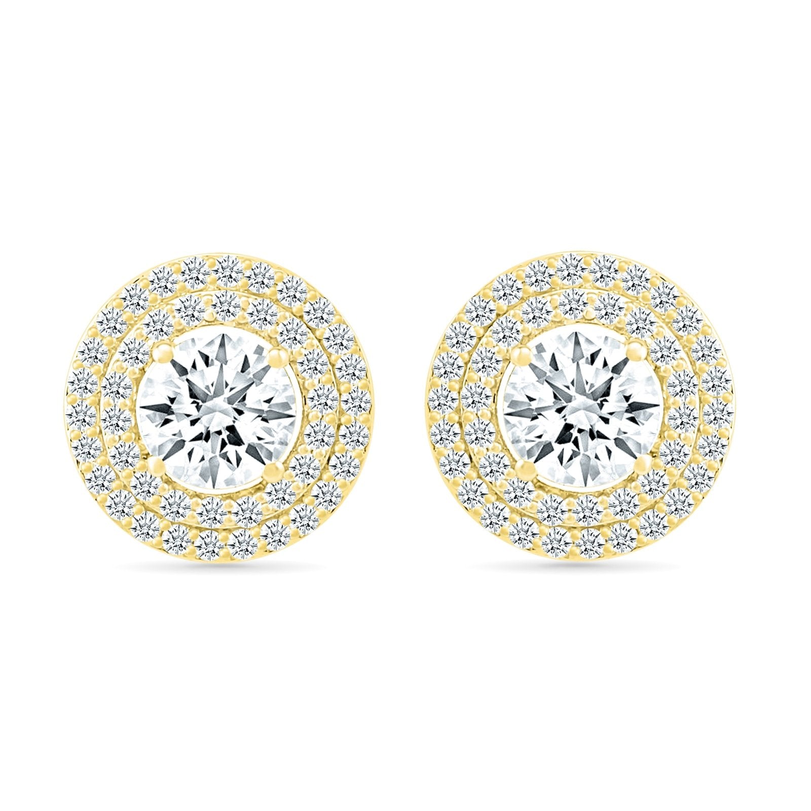 Round White Sapphire Studs with Double Halo Earrings Estellacollection #product_description# 32655 Made to Order New Arrivals Traditional Stud #tag4# #tag5# #tag6# #tag7# #tag8# #tag9# #tag10#