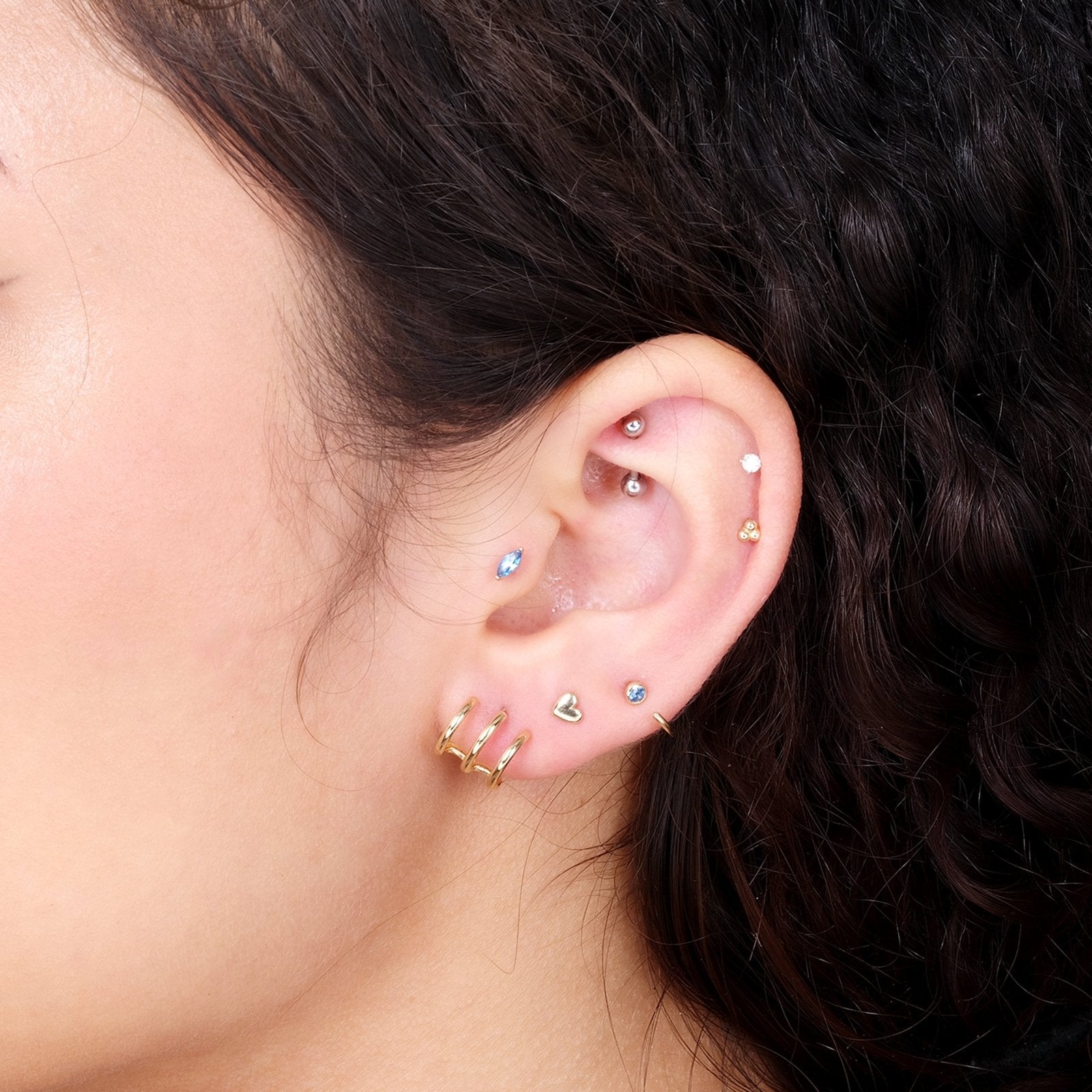 Triple Illusion Hoop Ball Back Huggie Stud Earrings Estellacollection #product_description# 17896 14k Earrings Make Collection #tag4# #tag5# #tag6# #tag7# #tag8# #tag9# #tag10#