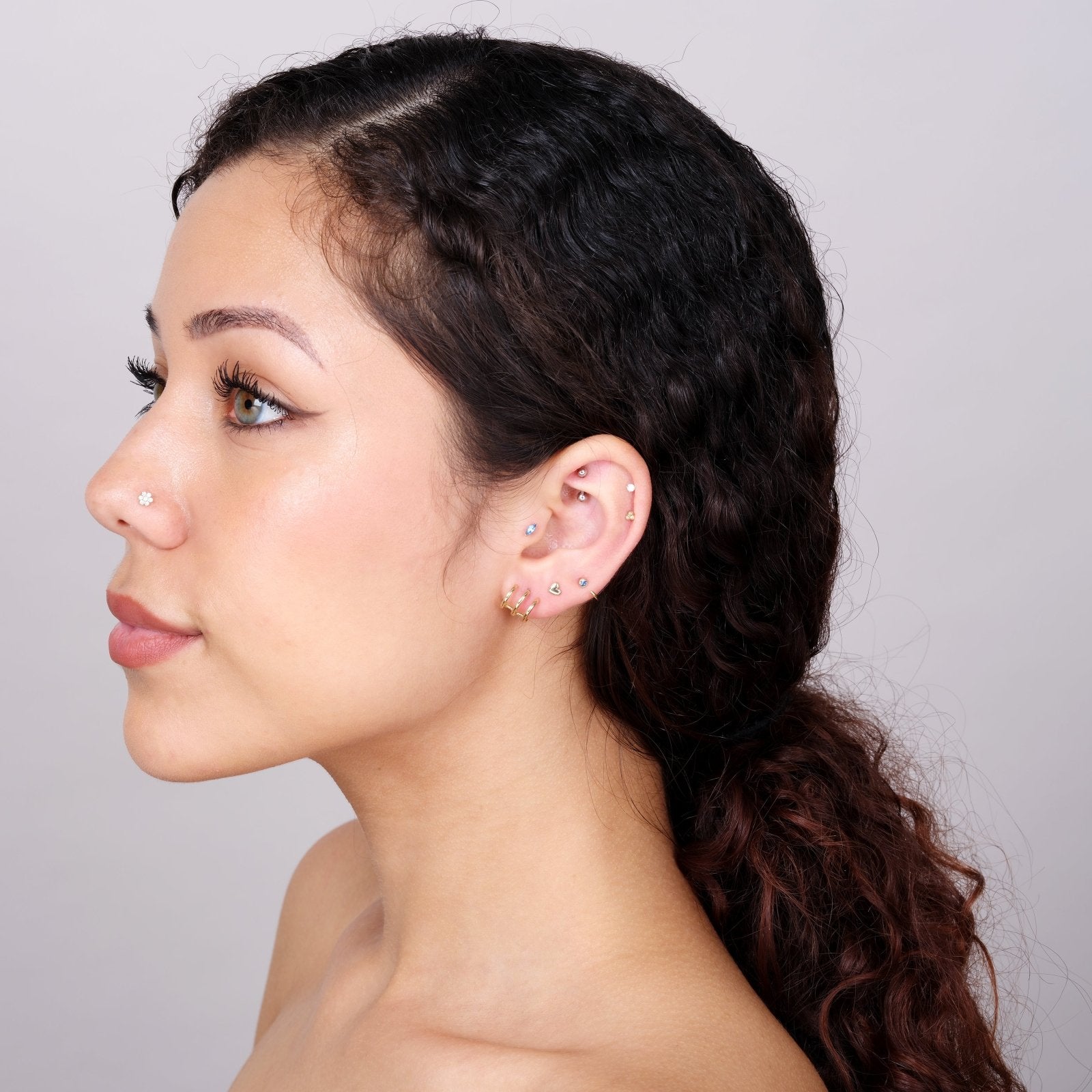 Triple Illusion Hoop Ball Back Huggie Stud Earrings Estellacollection #product_description# 17896 14k Earrings Make Collection #tag4# #tag5# #tag6# #tag7# #tag8# #tag9# #tag10#