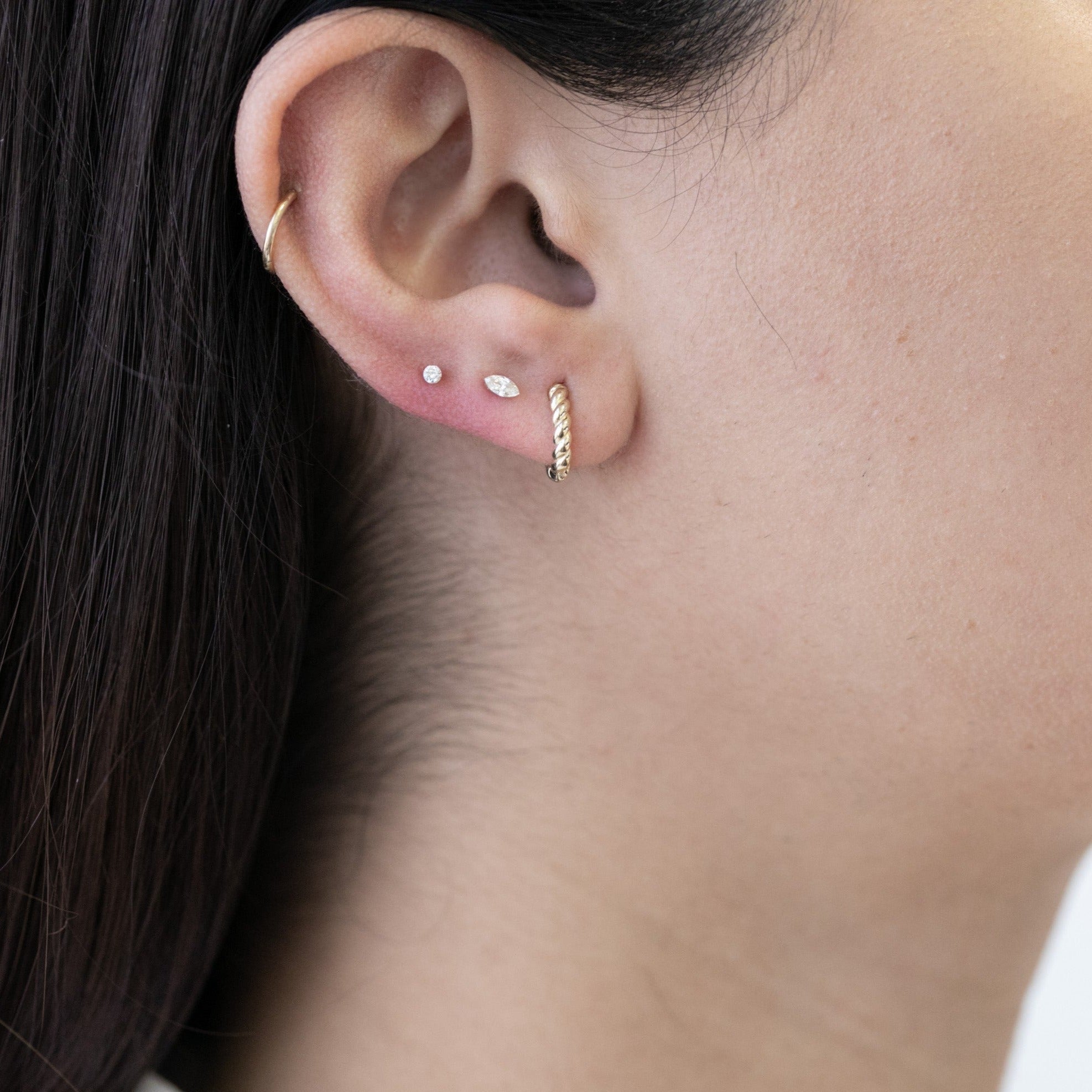 Twisted Hoops in Solid 14k Gold Earrings Estellacollection #product_description# 18488 14k Cartilage Earring Cartilage Earrings #tag4# #tag5# #tag6# #tag7# #tag8# #tag9# #tag10# 6mm