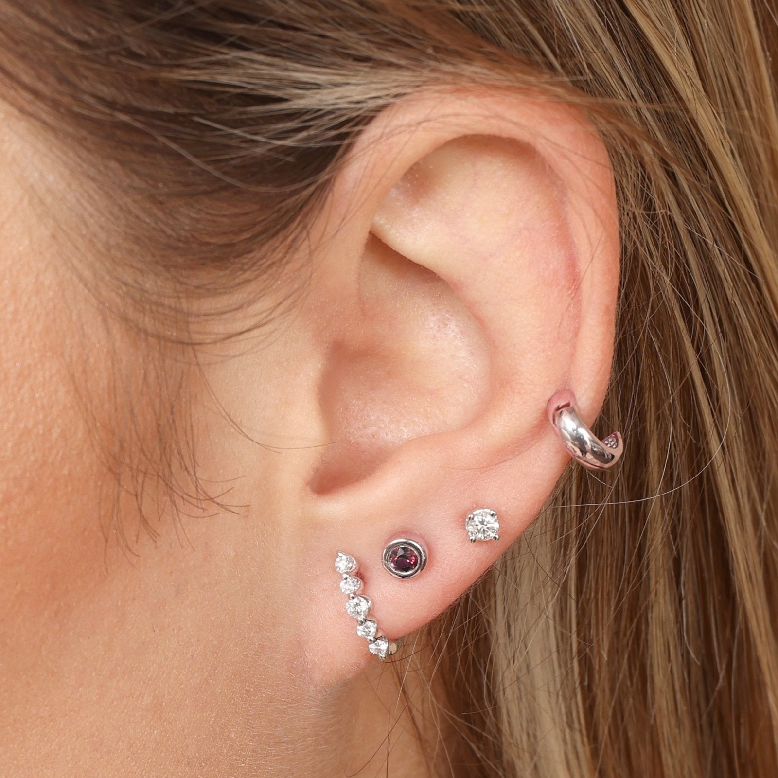 Bezel Set Ruby Threaded Earring Earrings Estellacollection #product_description# 14k Birthstone Birthstone Earrings #tag4# #tag5# #tag6# #tag7# #tag8# #tag9# #tag10#