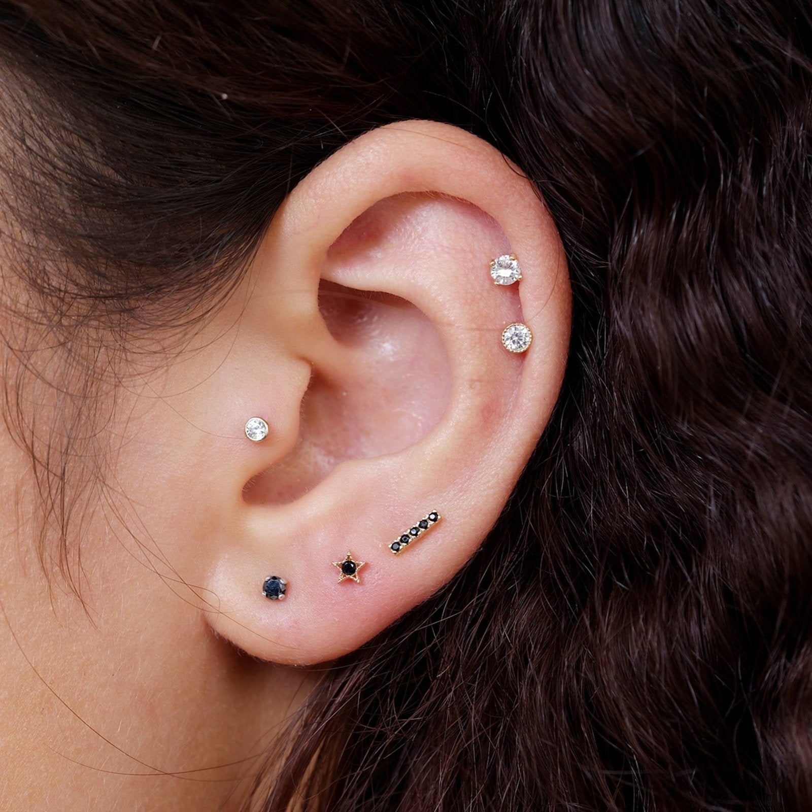 Black Onyx Milgrain Star Flat Back Stud Earring Earrings Estellacollection #product_description# 18100 14k Black Gemstone Cartilage Earring #tag4# #tag5# #tag6# #tag7# #tag8# #tag9# #tag10# 5MM
