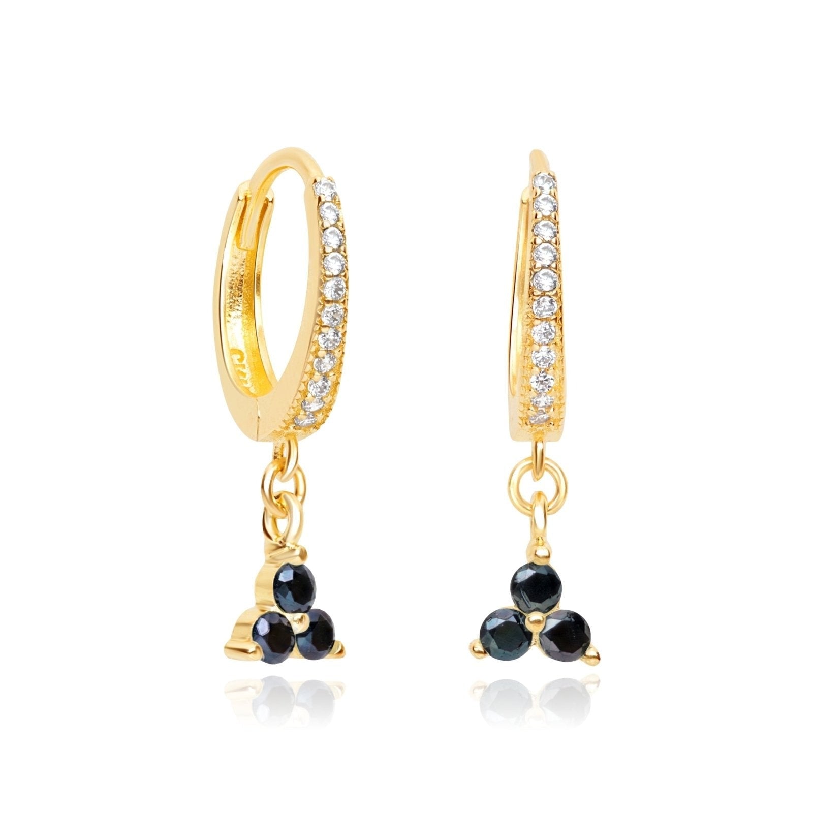 Black Onyx Trinity Cluster Drop Earring Earrings Estellacollection #product_description# 14k Black Gemstone Black Onyx #tag4# #tag5# #tag6# #tag7# #tag8# #tag9# #tag10#
