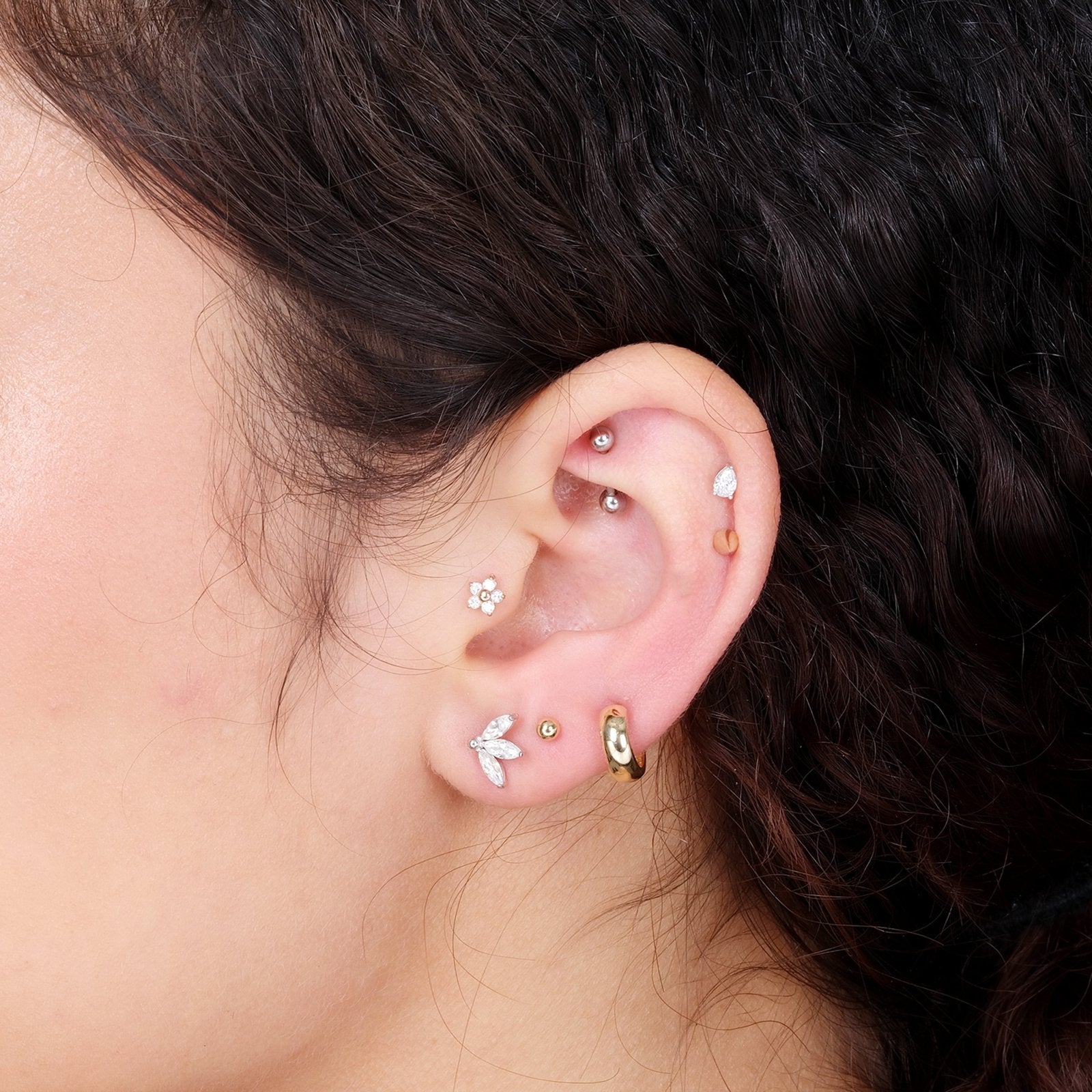 Bubble Hoop Illusion Ear Cuff Earring in Yellow Gold Earrings Estellacollection #product_description# 17899 14k Cartilage Earring cartilage hoop #tag4# #tag5# #tag6# #tag7# #tag8# #tag9# #tag10#