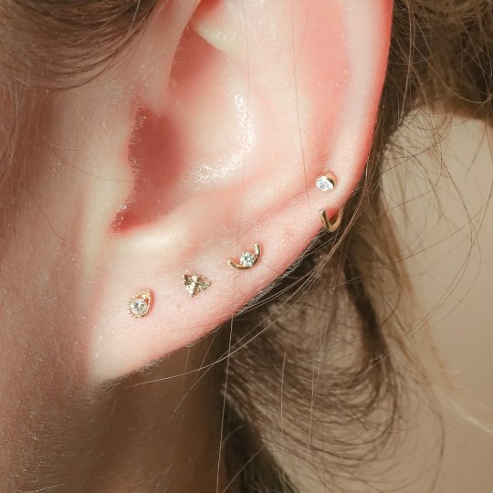 Cubic Zirconia Ear Cuff Earrings Estellacollection #product_description# 14k Birthstone Colorless Gemstone #tag4# #tag5# #tag6# #tag7# #tag8# #tag9# #tag10#