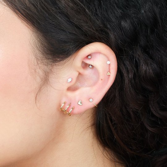 Cubic Zirconia Ear Cuff Earrings Estellacollection #product_description# 14k Birthstone Colorless Gemstone #tag4# #tag5# #tag6# #tag7# #tag8# #tag9# #tag10#