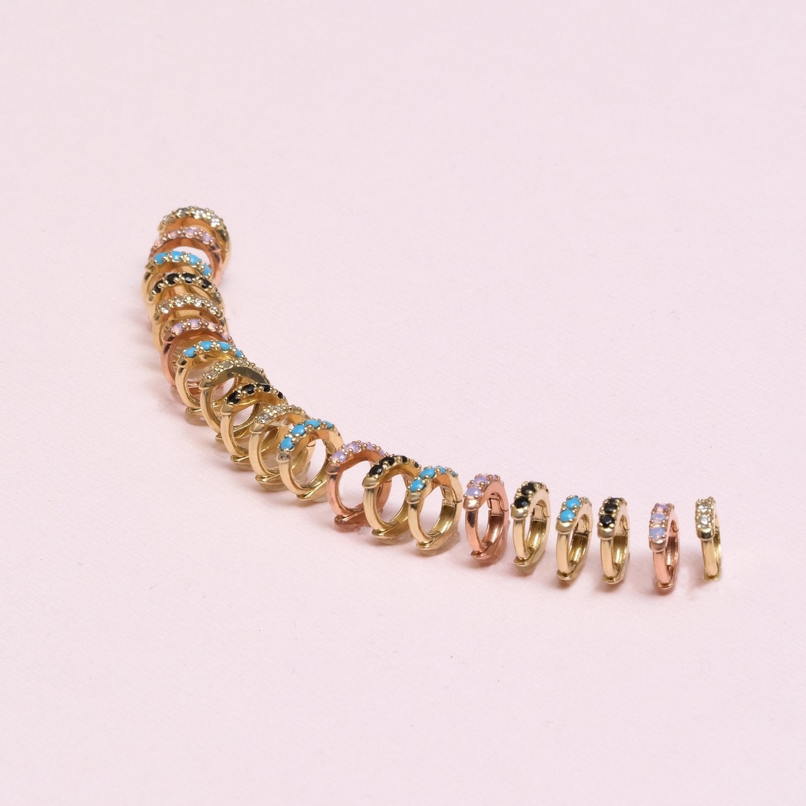 Cubic Zirconia Studded Huggie Earring Earrings Estellacollection #product_description# 14k cartilage hoop Colorless Gemstone #tag4# #tag5# #tag6# #tag7# #tag8# #tag9# #tag10#