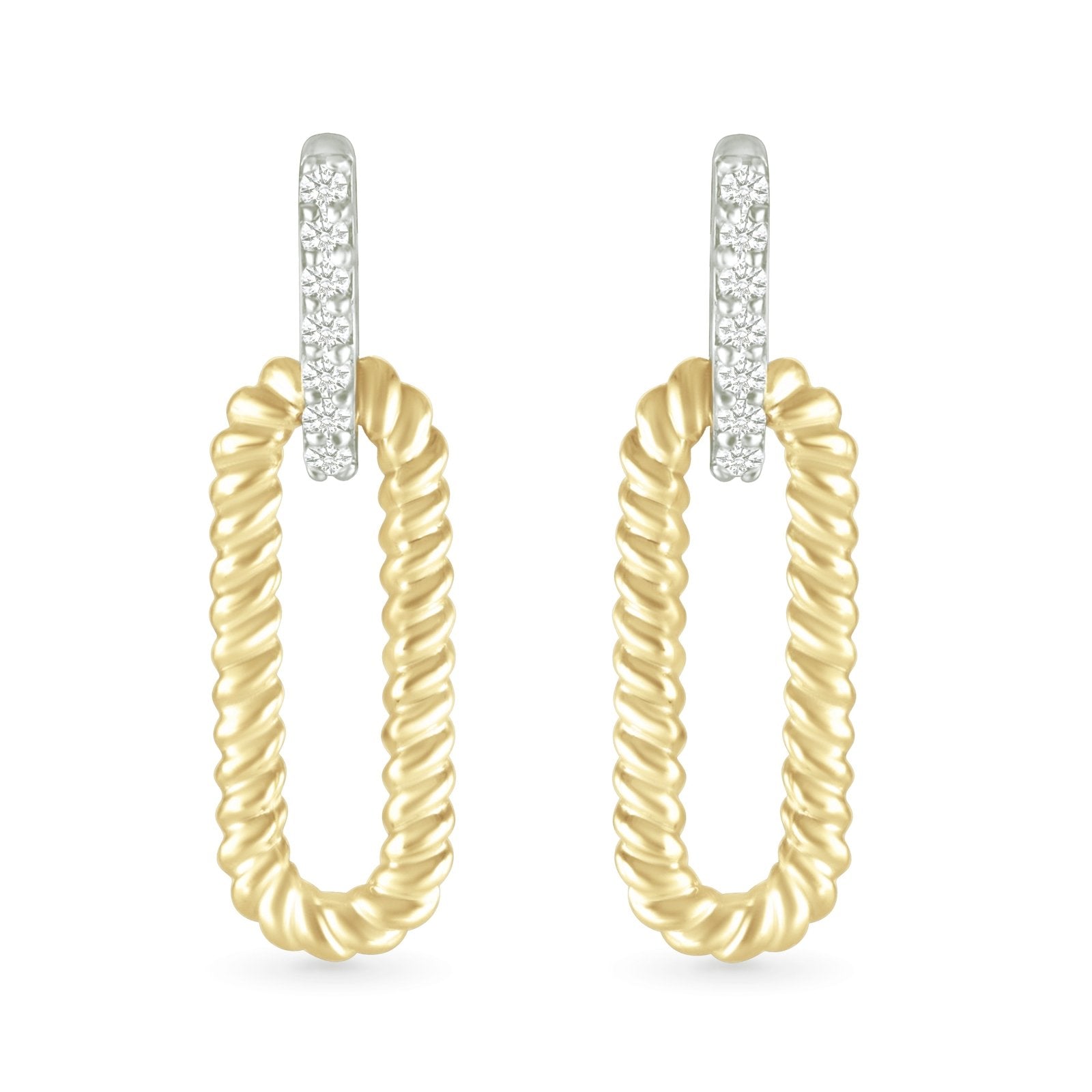 Dangling Cable Twisted Paperclip Stud Earrings Earrings Estellacollection #product_description# 32649 925 Diamond Made to Order #tag4# #tag5# #tag6# #tag7# #tag8# #tag9# #tag10#