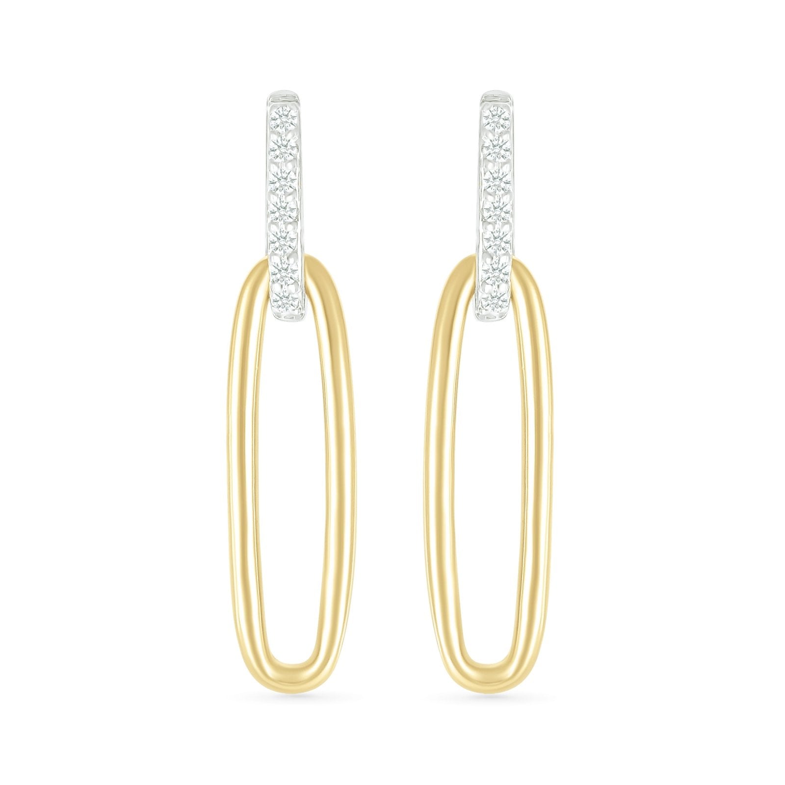 Dangling Paperclip Stud Earrings Earrings Estellacollection #product_description# 32648 925 Diamond Made to Order #tag4# #tag5# #tag6# #tag7# #tag8# #tag9# #tag10#