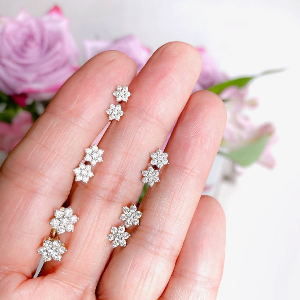 Diamond Flower Screw Back Earring Earrings Estellacollection #product_description# 18046 14k April Birthstone Birthstone #tag4# #tag5# #tag6# #tag7# #tag8# #tag9# #tag10# 14K Yellow Gold 0.16ct