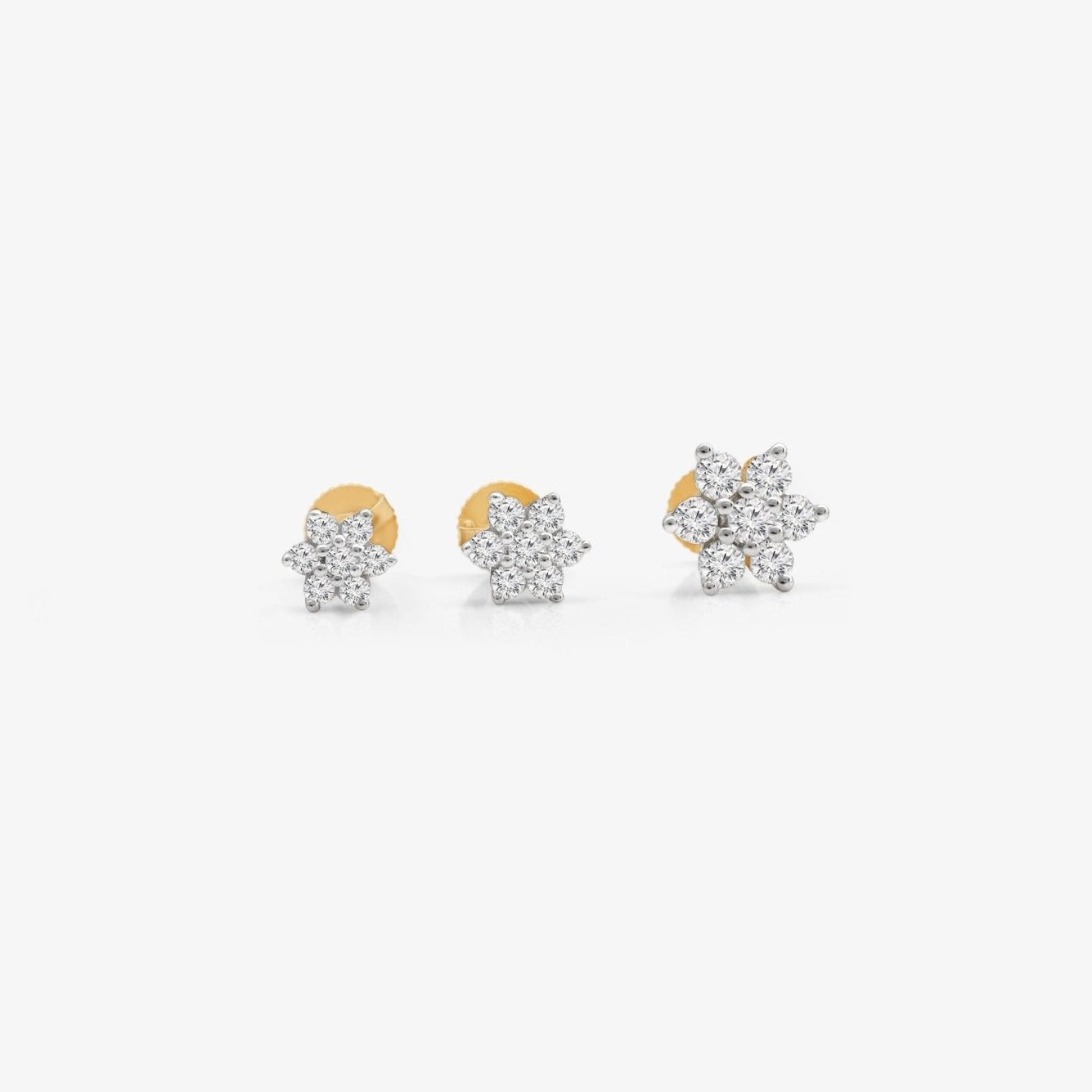 Diamond Flower Screw Back Earring Earrings Estellacollection #product_description# 18046 14k April Birthstone Birthstone #tag4# #tag5# #tag6# #tag7# #tag8# #tag9# #tag10# 14K Yellow Gold 0.16ct