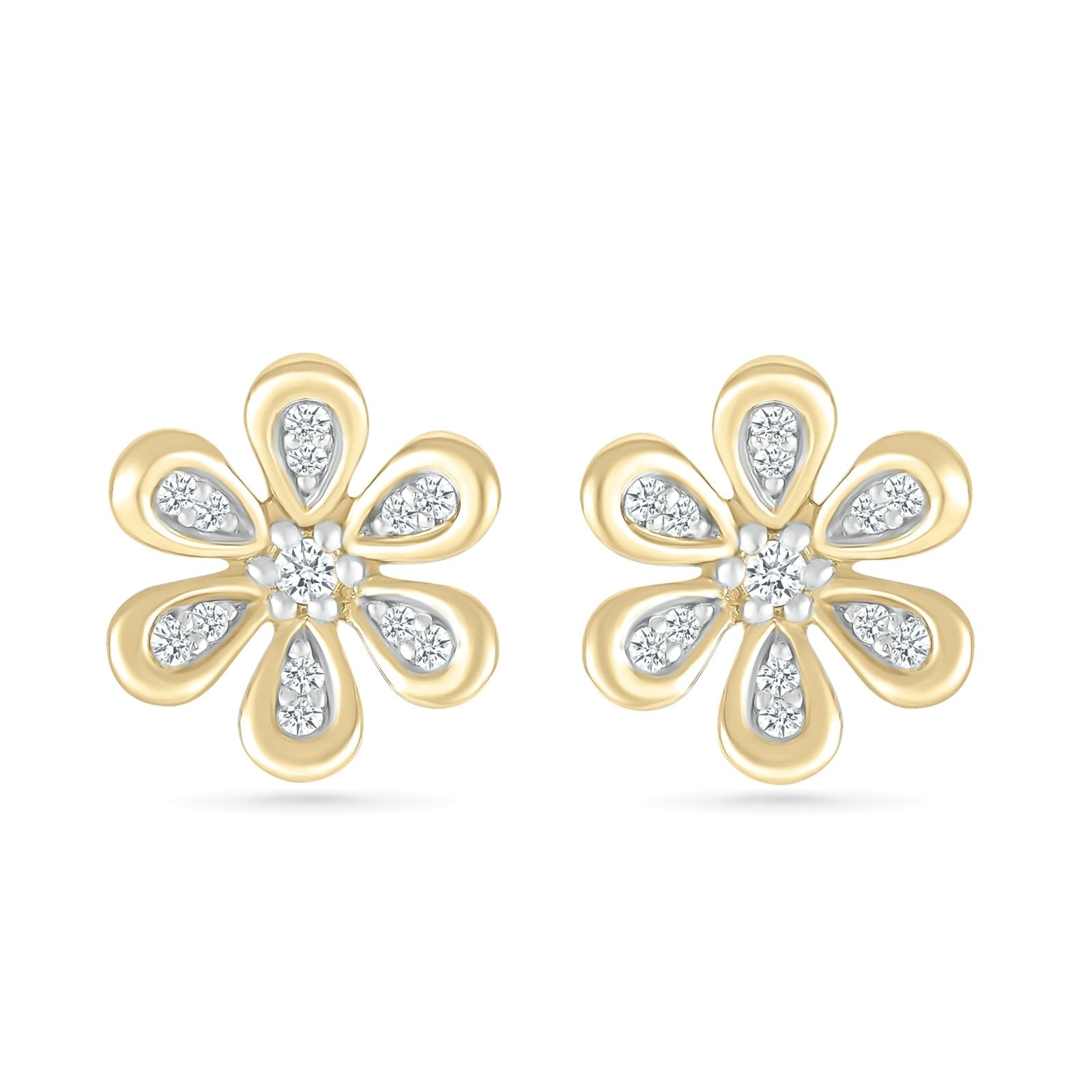 Diamond Forget-Me-Not Stud Earrings Earrings Estellacollection #product_description# 32668 10k April Birthstone Colorless Gemstone #tag4# #tag5# #tag6# #tag7# #tag8# #tag9# #tag10#