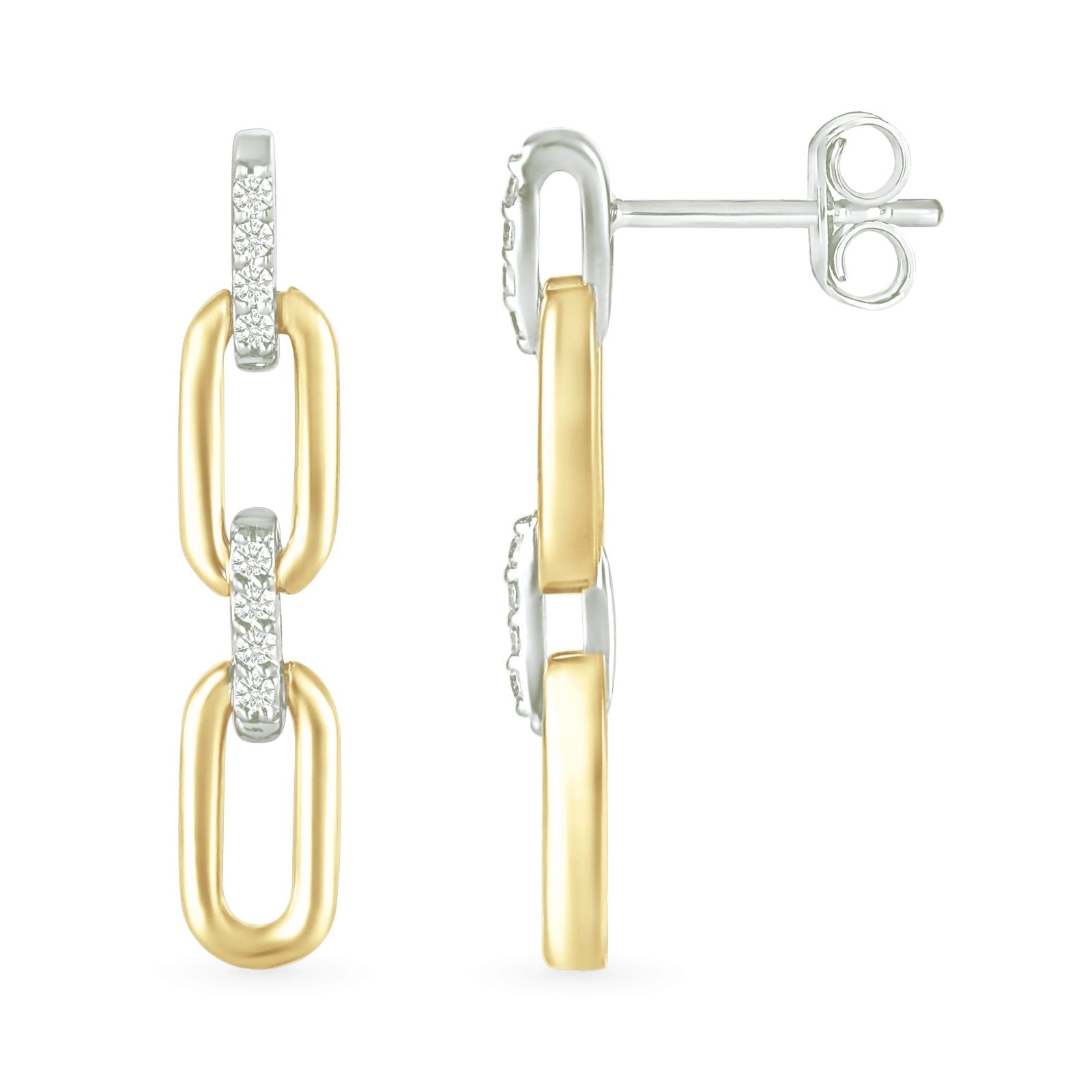 Double Dangle Paperclip Stud Earrings Earrings Estellacollection #product_description# 32650 925 Dangle Earrings Diamond #tag4# #tag5# #tag6# #tag7# #tag8# #tag9# #tag10#