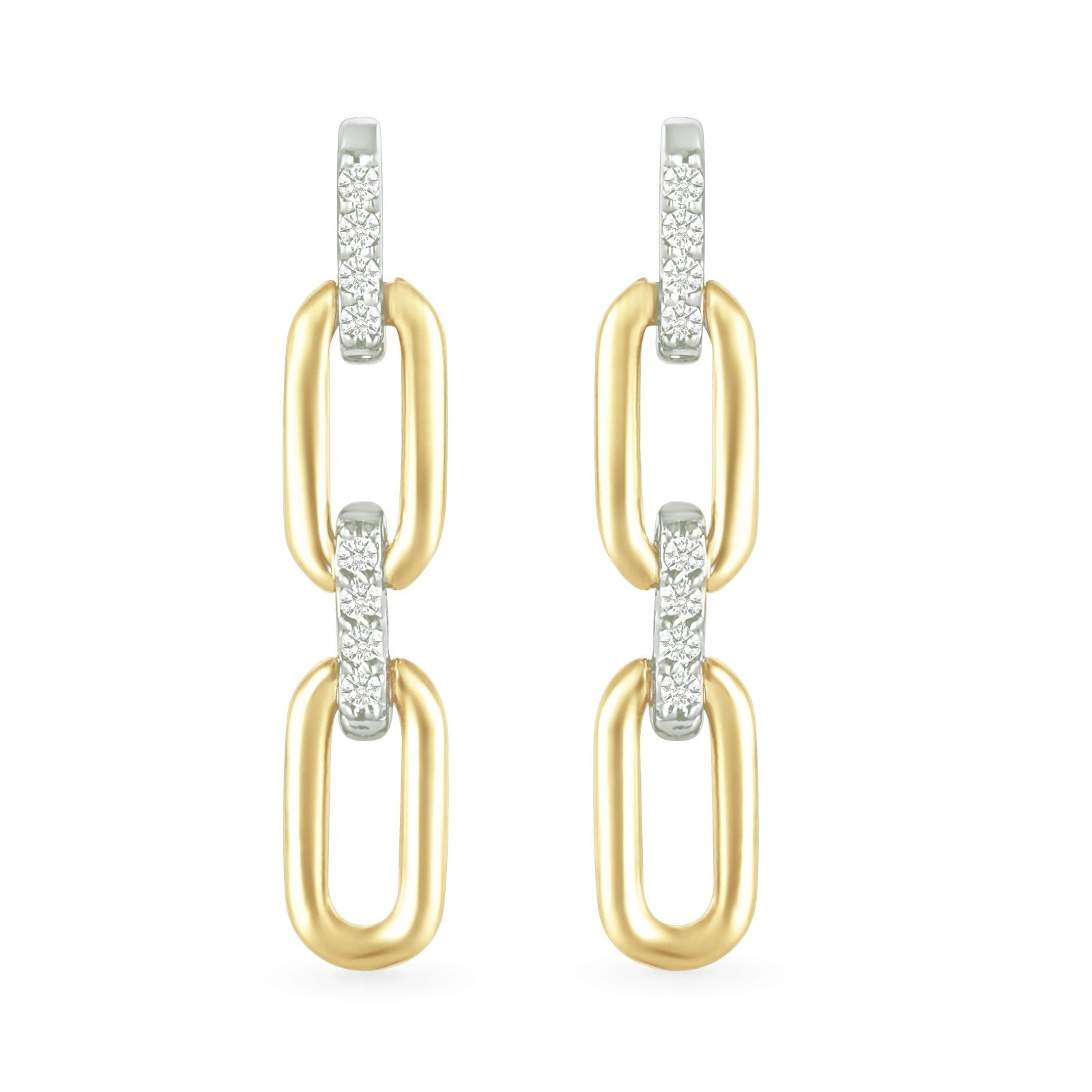 Double Dangle Paperclip Stud Earrings Earrings Estellacollection #product_description# 32650 925 Dangle Earrings Diamond #tag4# #tag5# #tag6# #tag7# #tag8# #tag9# #tag10#