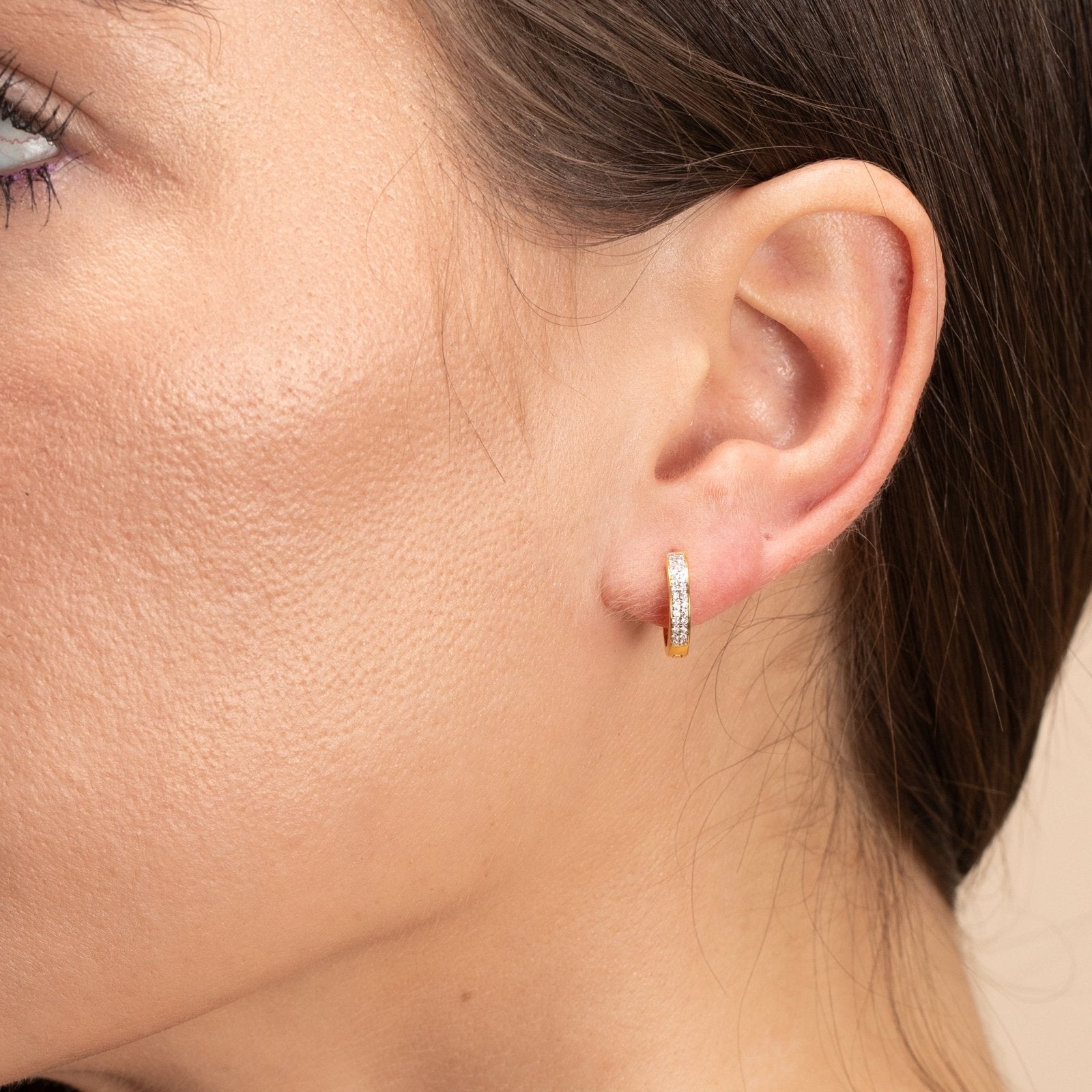 Double Diamond Hoops Earrings Estellacollection #product_description# 14k Birthstone Birthstone Earrings #tag4# #tag5# #tag6# #tag7# #tag8# #tag9# #tag10#