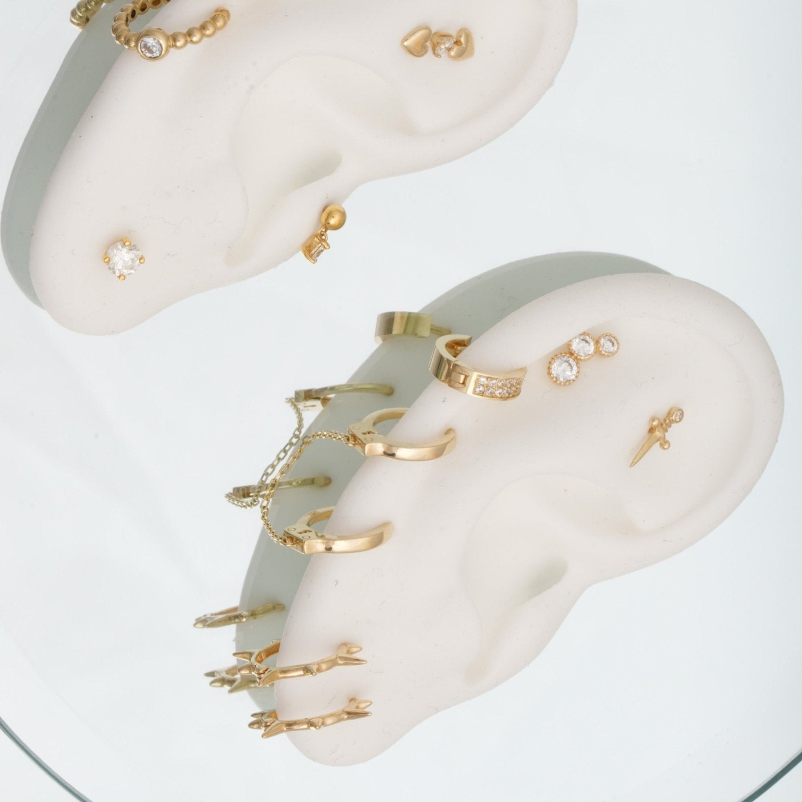 Double Row PavÃ© Huggie Earring Earrings Estellacollection #product_description# cartilage hoop Colorless Gemstone Cubic Zirconia #tag4# #tag5# #tag6# #tag7# #tag8# #tag9# #tag10#