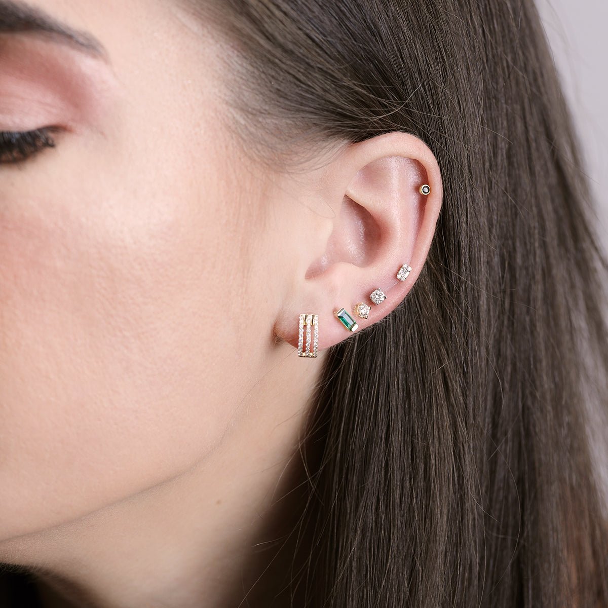 Emerald Baguette Stud Earrings Earrings Estellacollection #product_description# 14k Birthstone Earrings #tag4# #tag5# #tag6# #tag7# #tag8# #tag9# #tag10#