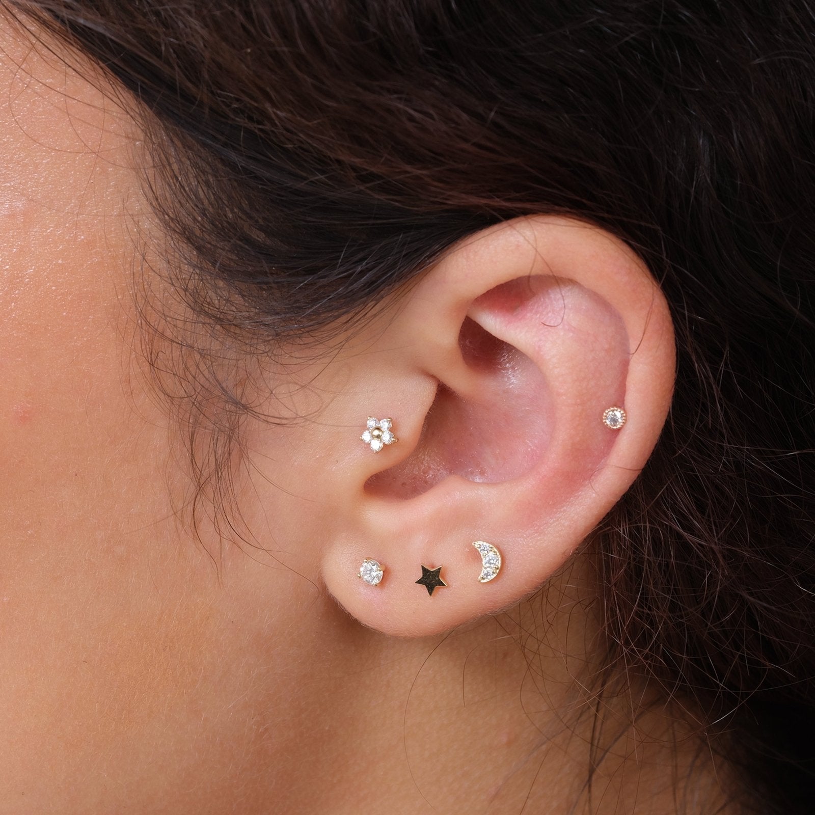 Gold Star Flat Back Stud in Solid Yellow 14k Gold Earrings Estellacollection #product_description# 17874 14k Cartilage Earring Cartilage Earrings #tag4# #tag5# #tag6# #tag7# #tag8# #tag9# #tag10# 5MM