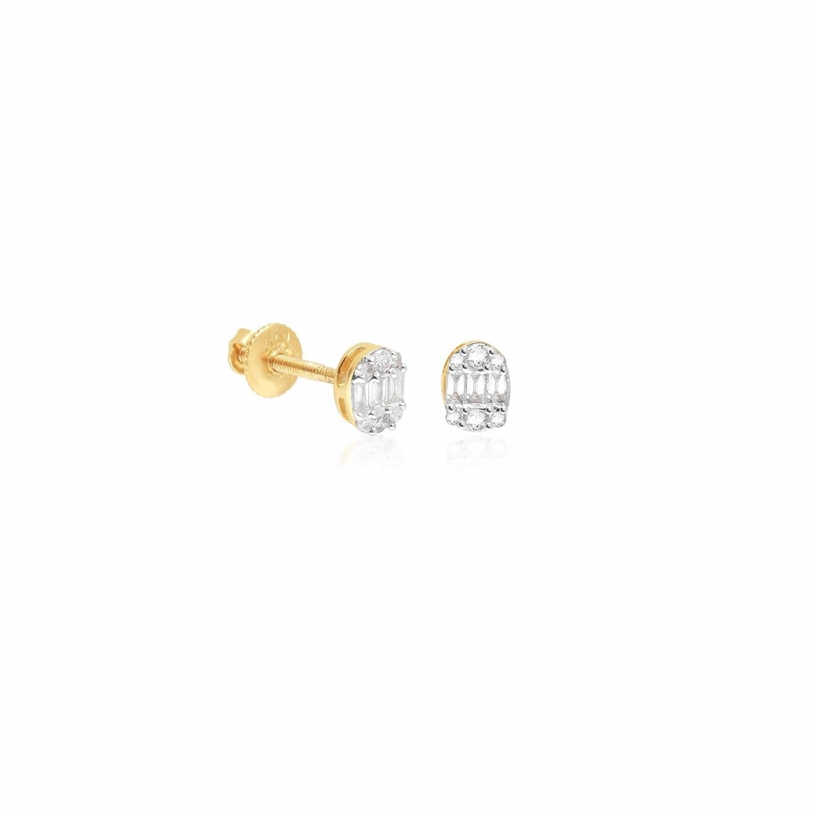 Oval Mixed Diamond Screw Back Earrings Earrings Estellacollection #product_description# 17793 14k Birthstone Birthstone Earrings #tag4# #tag5# #tag6# #tag7# #tag8# #tag9# #tag10#