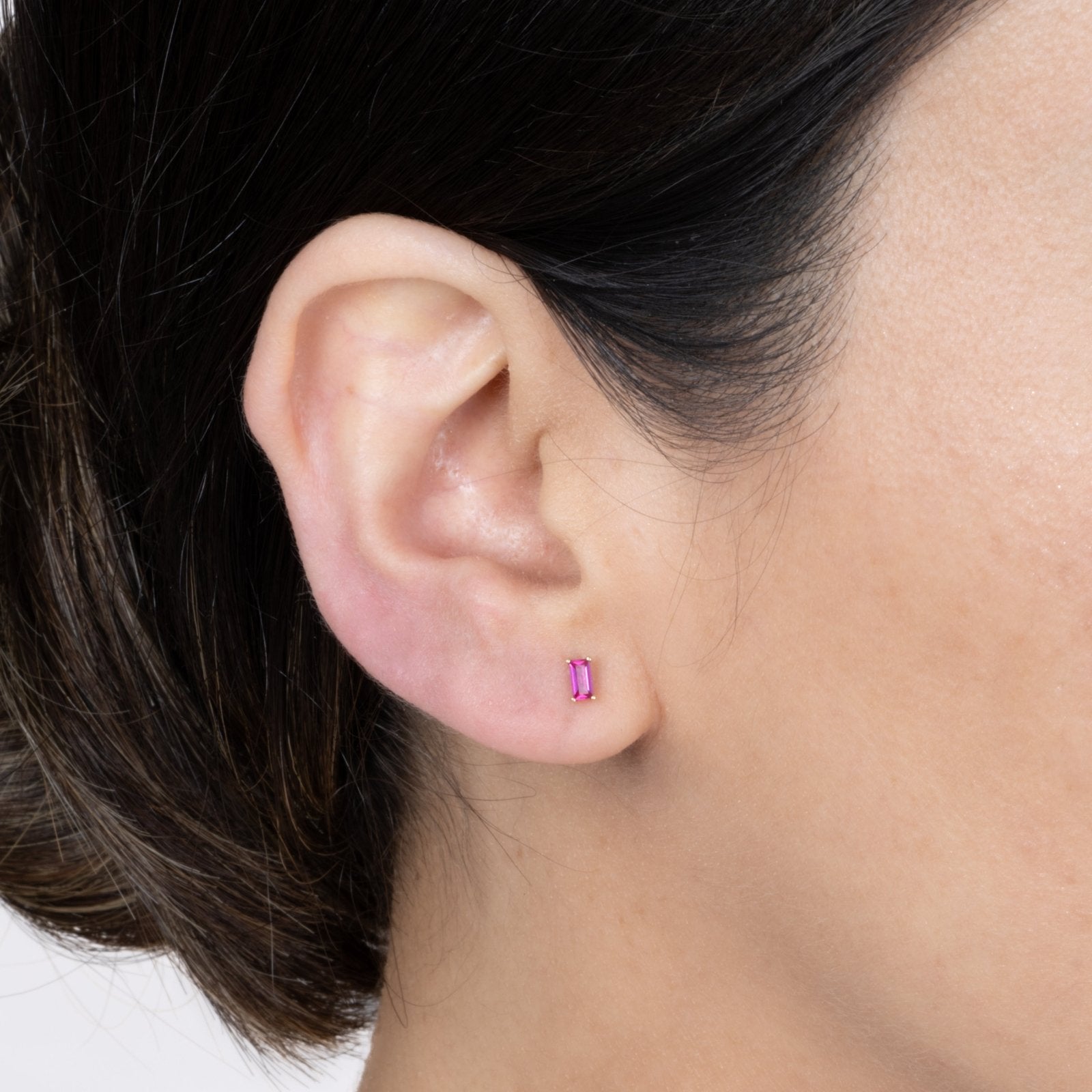 Ruby Baguette Flat Back Stud Earrings Estellacollection #product_description# 18464 14k Birthstone Cartilage Earring #tag4# #tag5# #tag6# #tag7# #tag8# #tag9# #tag10# 5MM