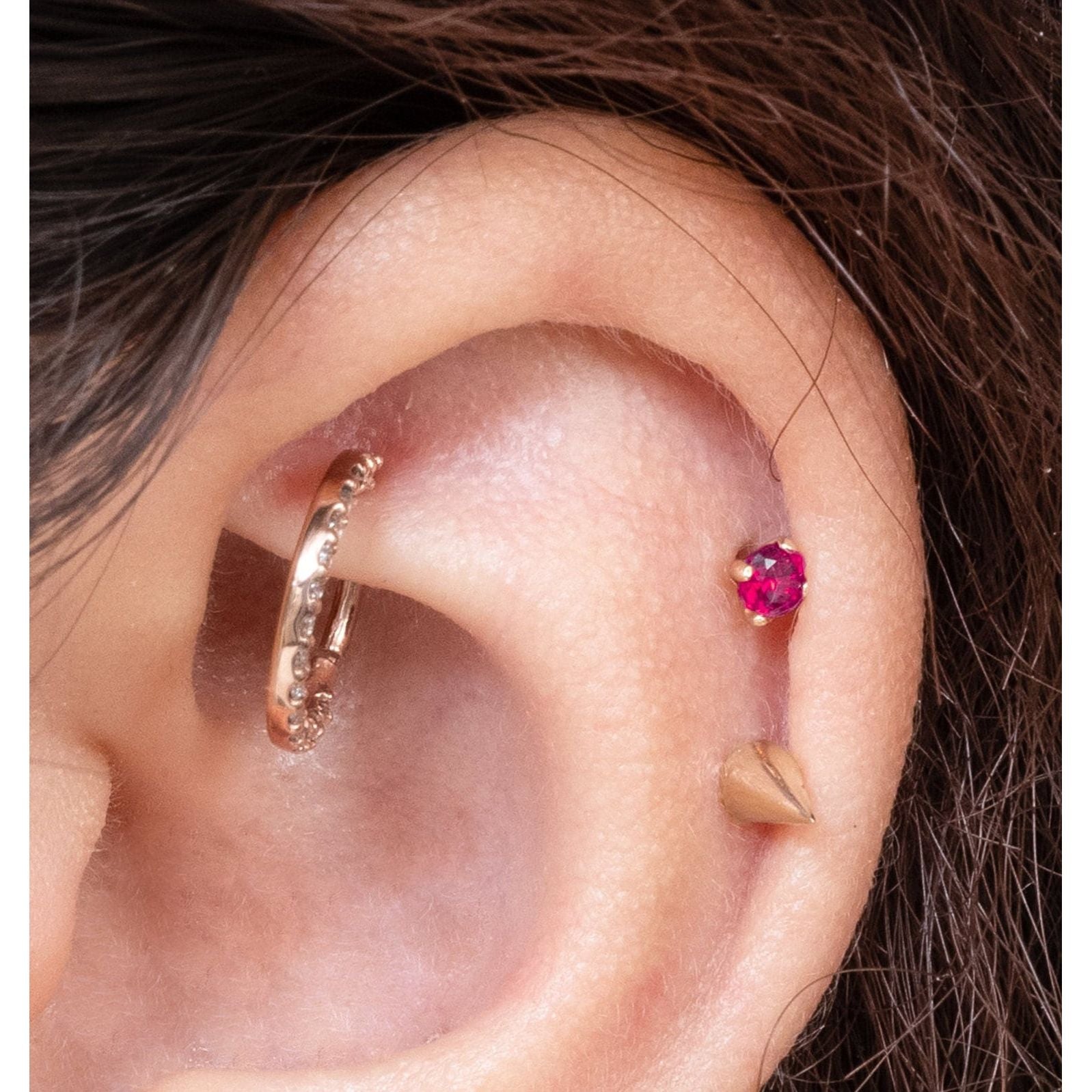 Ruby Cartilage Flat Back Earring Earrings Estellacollection #product_description# 18290 14k Birthstone Earrings birthstone jewelry #tag4# #tag5# #tag6# #tag7# #tag8# #tag9# #tag10# 2.5mm 5MM