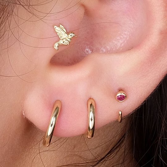 Ruby Ear Cuff Earrings Estellacollection #product_description# 14k Birthstone Earrings #tag4# #tag5# #tag6# #tag7# #tag8# #tag9# #tag10#