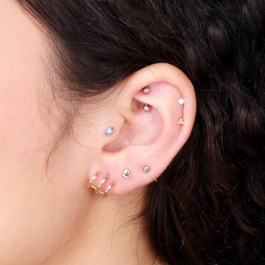 Sapphire Ear Cuff Earrings Estellacollection #product_description# 14k Birthstone Blue Gemstone #tag4# #tag5# #tag6# #tag7# #tag8# #tag9# #tag10#
