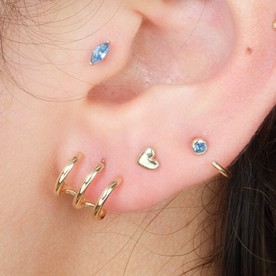 Sapphire Ear Cuff Earrings Estellacollection #product_description# 14k Birthstone Blue Gemstone #tag4# #tag5# #tag6# #tag7# #tag8# #tag9# #tag10#