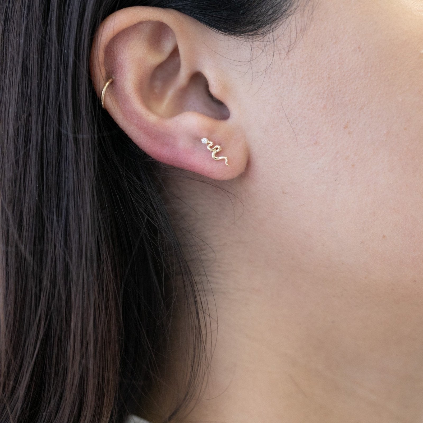 Snake Flat Back Earring with Stone Earrings Estellacollection #product_description# 18467 14k Cartilage Earring Cartilage Earrings #tag4# #tag5# #tag6# #tag7# #tag8# #tag9# #tag10# 5MM