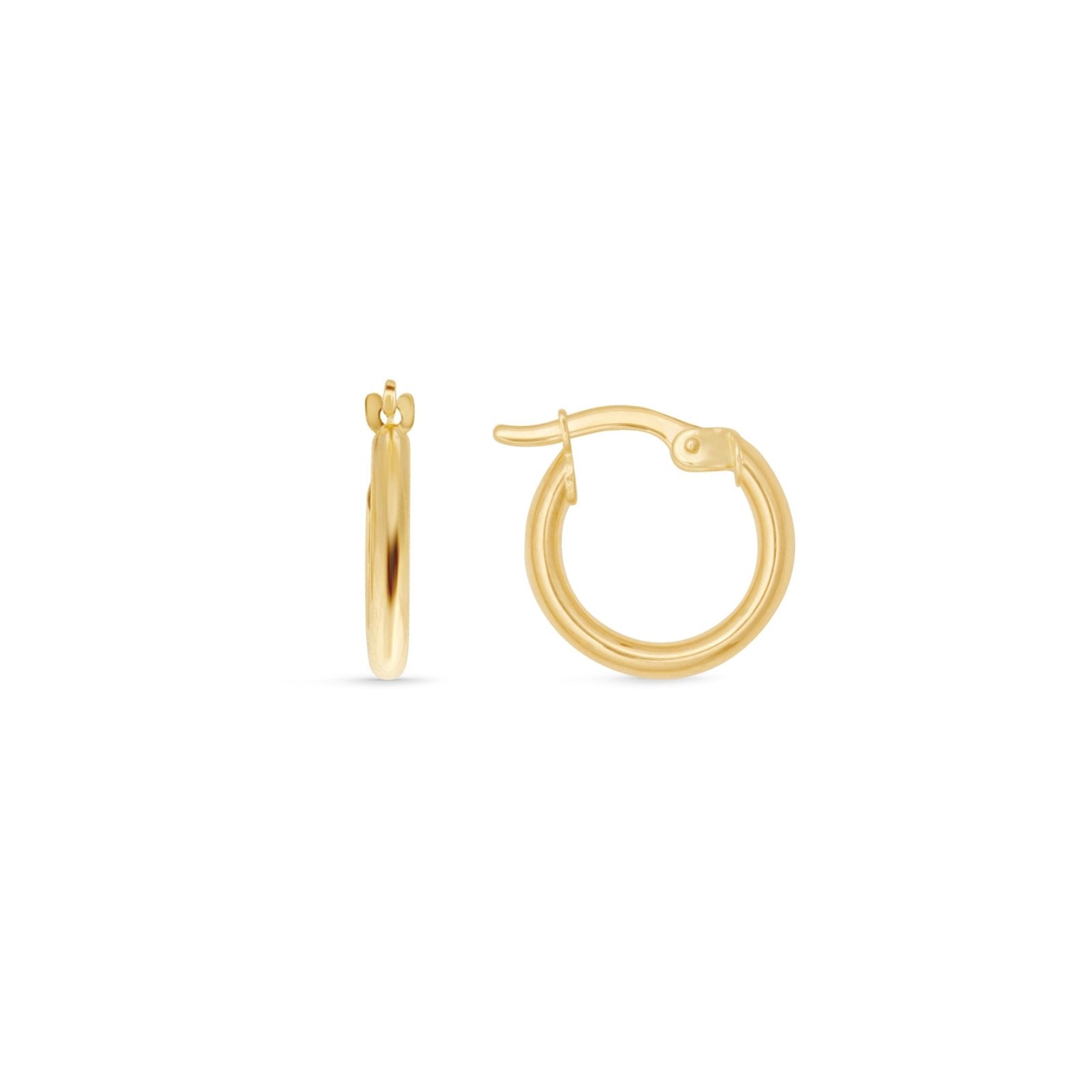 Solid 14k Yellow Gold Hoop Earring, 10mm Earrings Estellacollection #product_description# 14k Earrings Hoops #tag4# #tag5# #tag6# #tag7# #tag8# #tag9# #tag10#
