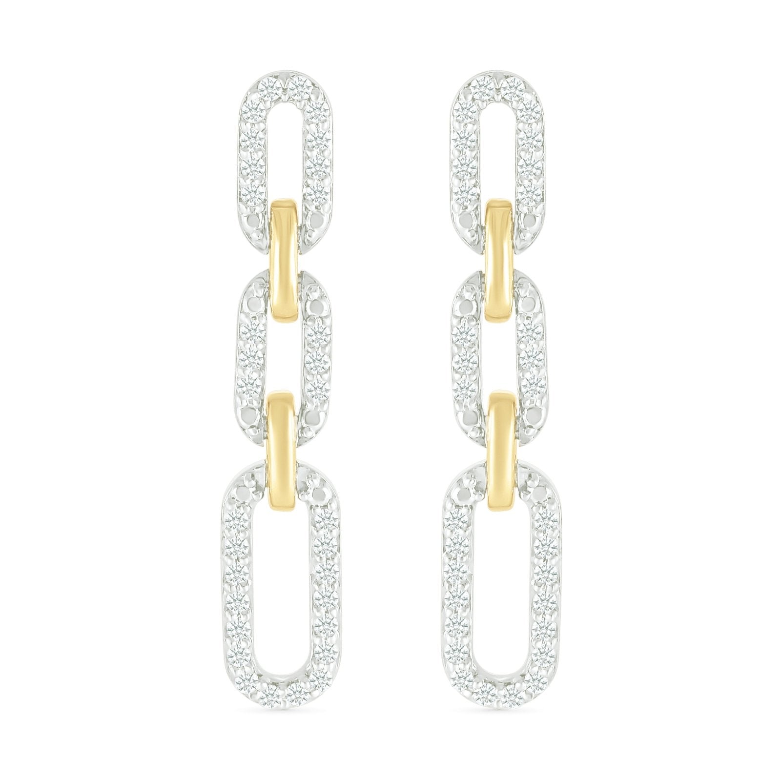 Triple Dangle Paperclip Stud Earrings Earrings Estellacollection #product_description# 32651 925 Dangle Earrings Diamond #tag4# #tag5# #tag6# #tag7# #tag8# #tag9# #tag10#