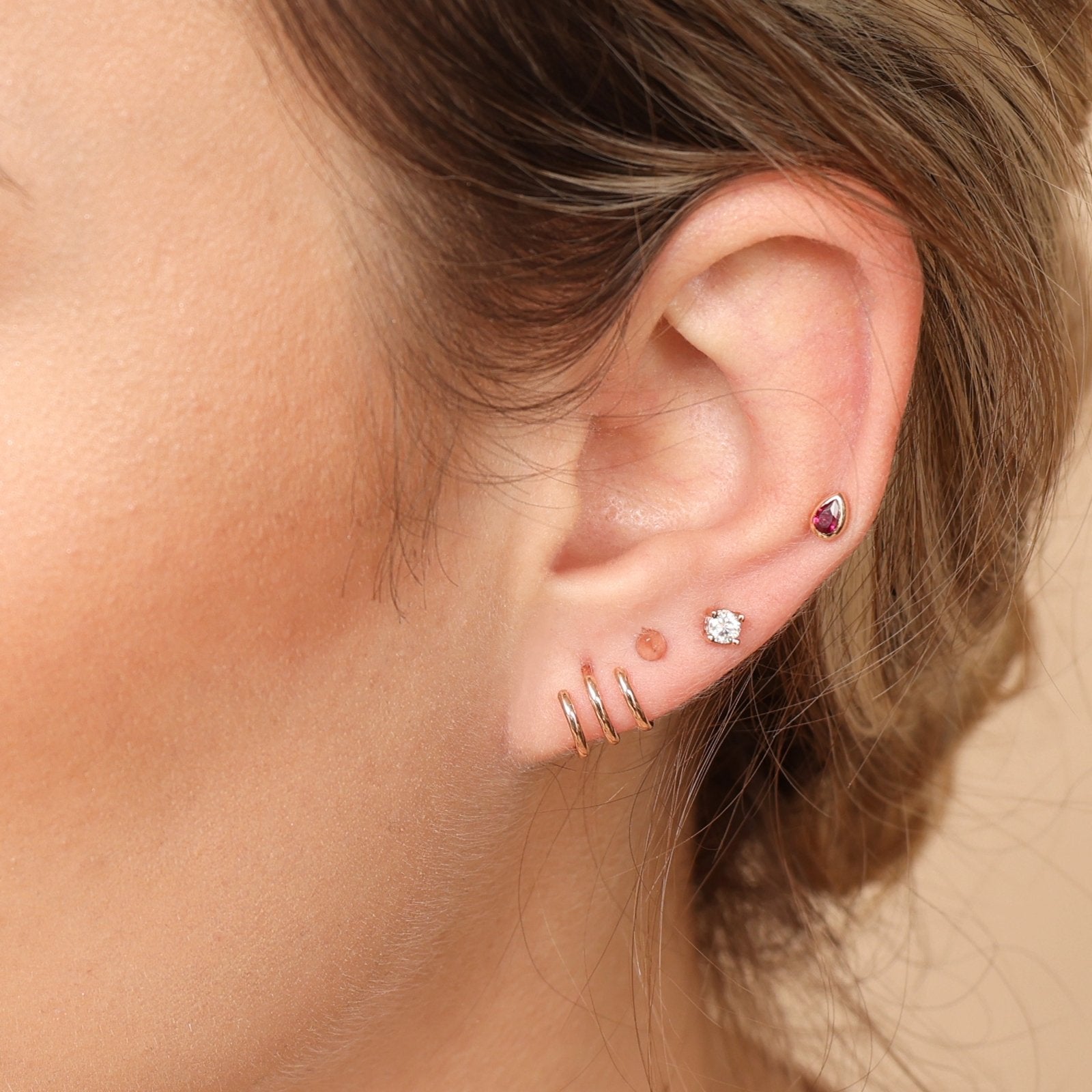 Triple Illusion Hoop Ball Back Huggie Stud Earrings Estellacollection #product_description# 17959 14k Earrings Make Collection #tag4# #tag5# #tag6# #tag7# #tag8# #tag9# #tag10#
