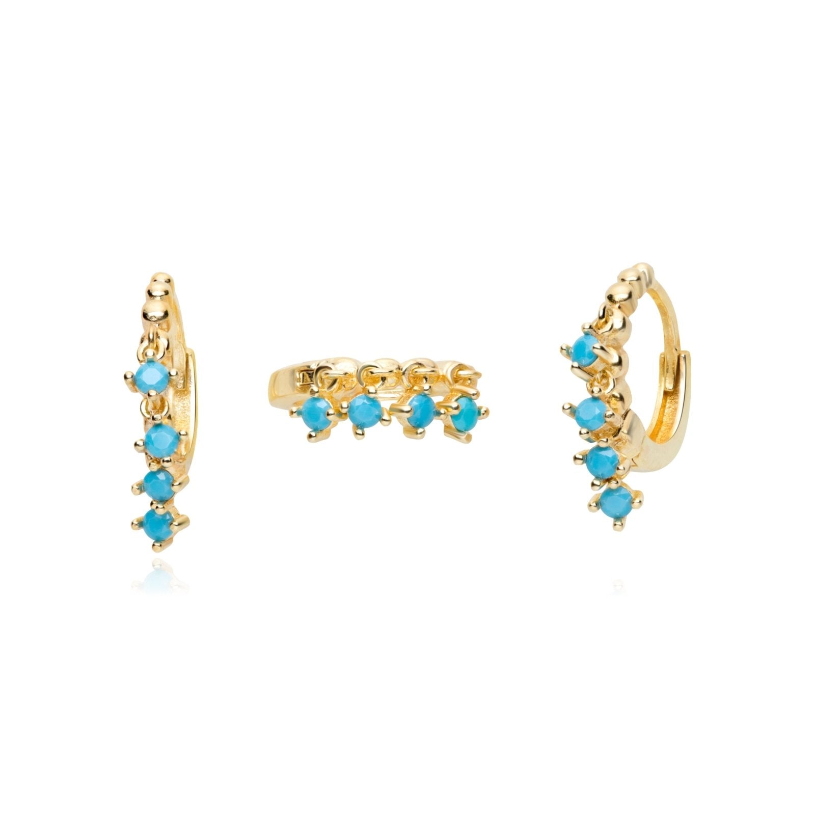 Turquoise Fringe Hoops Earrings Estellacollection #product_description# 14k Birthstone Dangle Earrings #tag4# #tag5# #tag6# #tag7# #tag8# #tag9# #tag10#