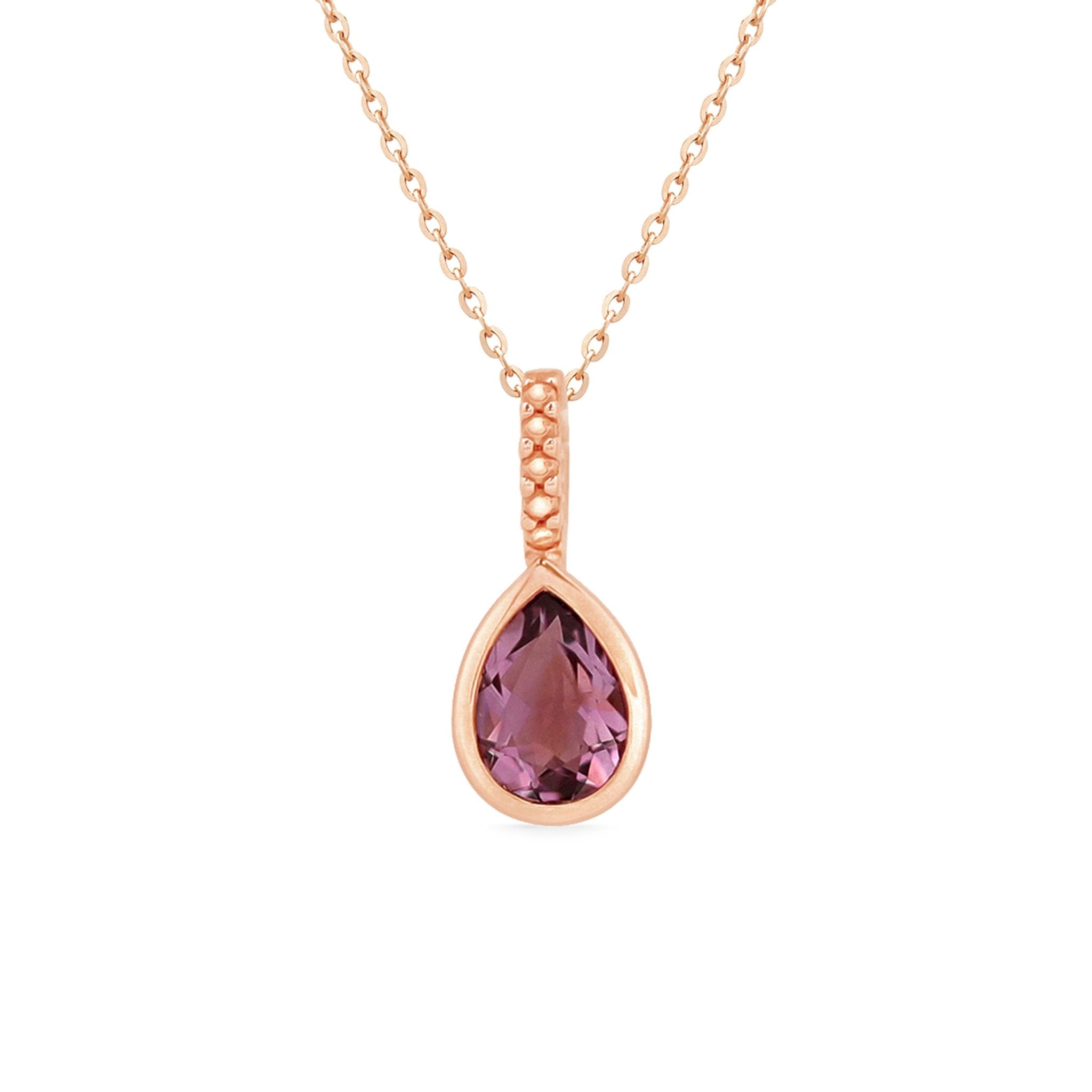 Amethyst Teardrop Pendant Necklace Necklaces Estellacollection #product_description# 14k Amethyst Birthstone #tag4# #tag5# #tag6# #tag7# #tag8# #tag9# #tag10#