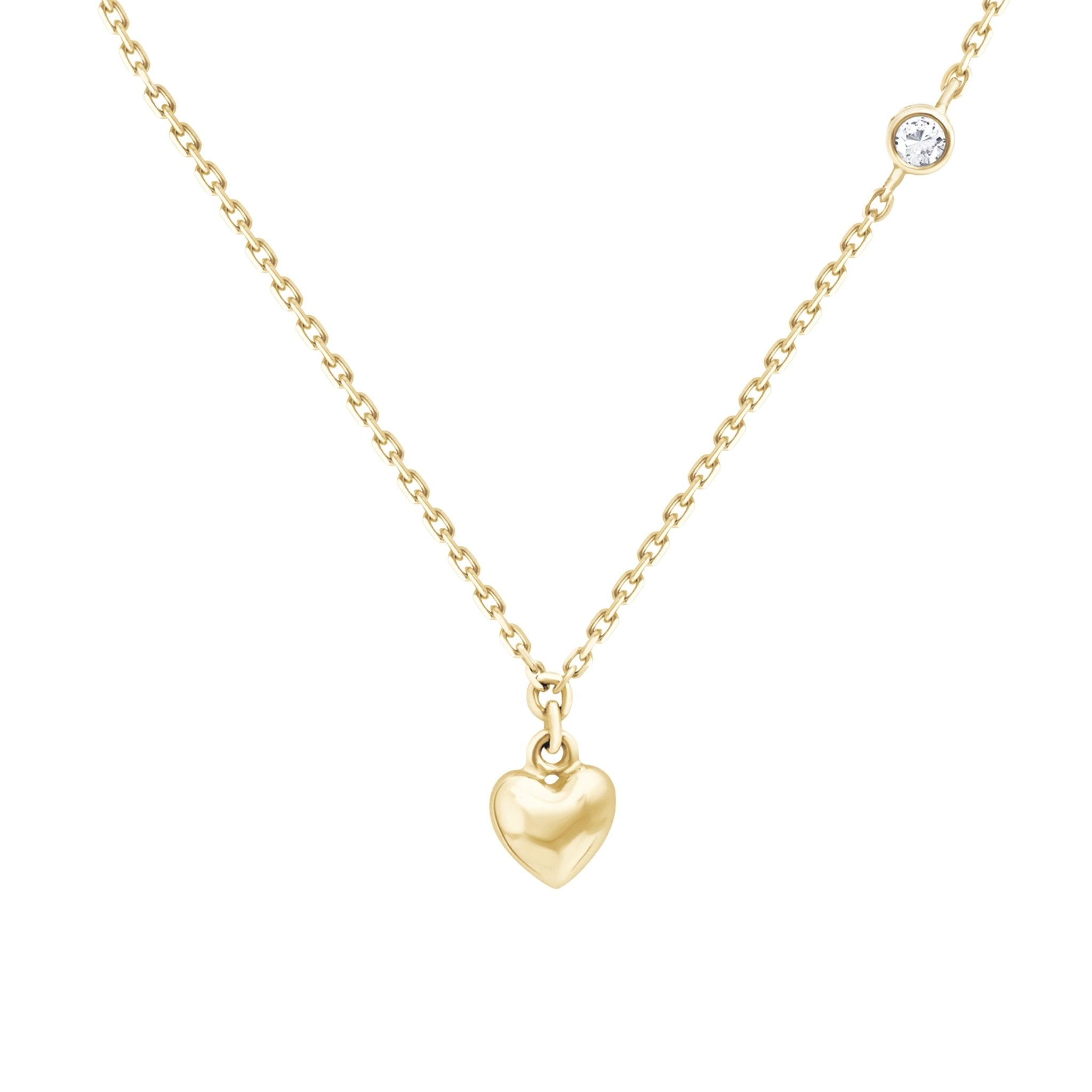 Bubble Heart and Diamond Station Necklace Necklaces Estellacollection #product_description# 18209 14k Colorless Gemstone Diamond #tag4# #tag5# #tag6# #tag7# #tag8# #tag9# #tag10#