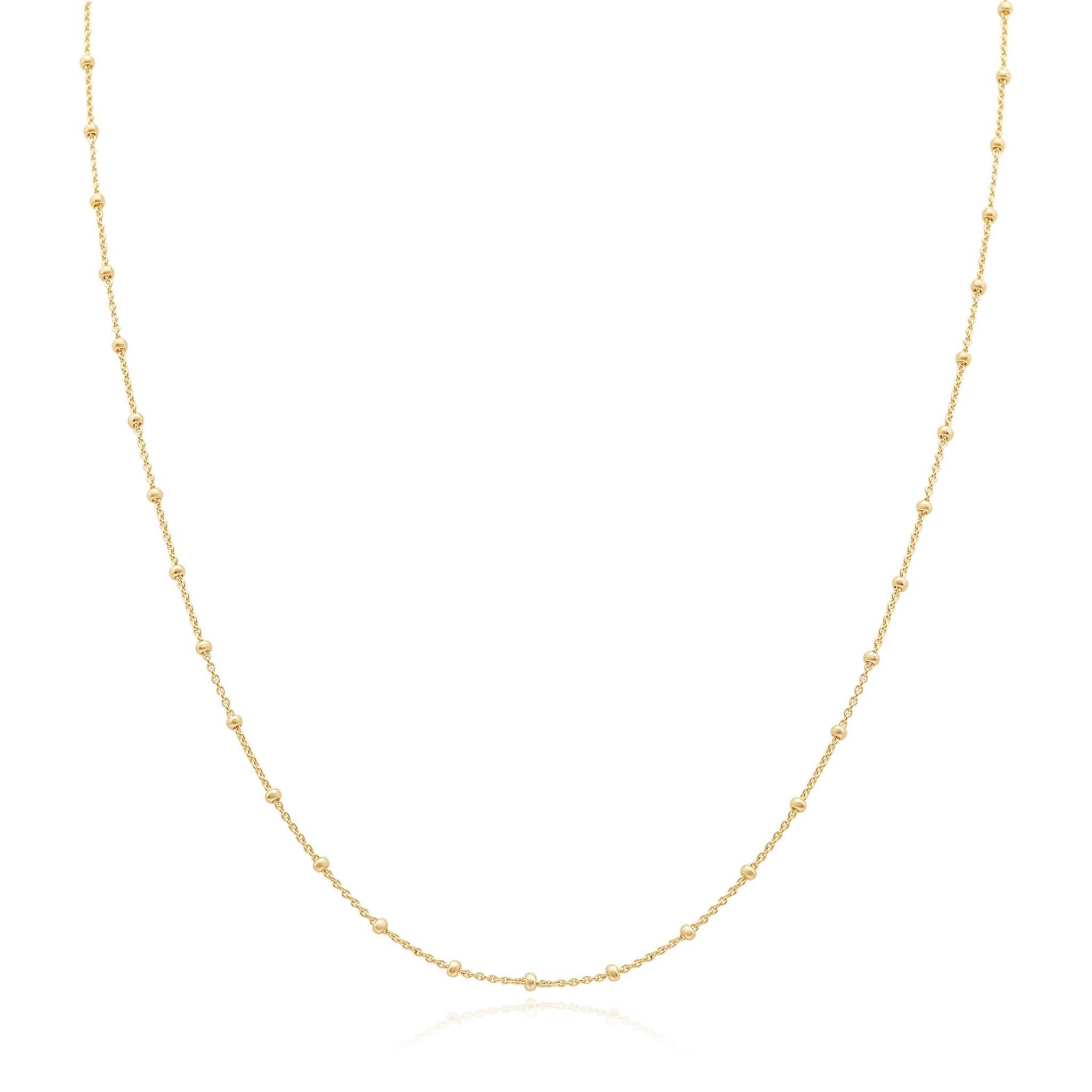 Classic Beaded Chain Necklace Necklaces Estellacollection #product_description# 17981 14k Layering Necklace Ready to Ship #tag4# #tag5# #tag6# #tag7# #tag8# #tag9# #tag10#