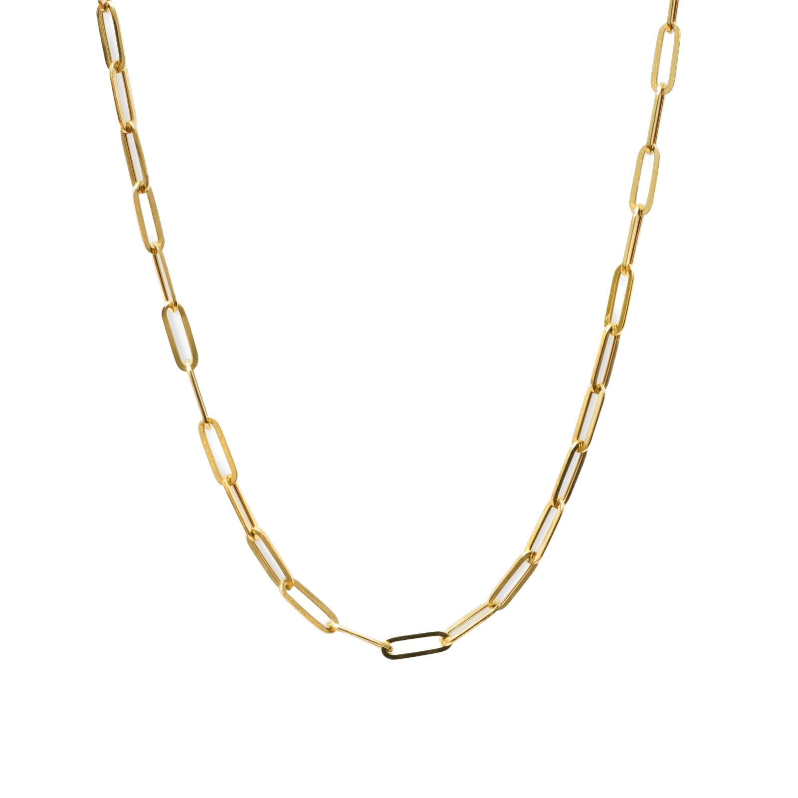 Classic Paperclip Chain Necklace Necklaces Estellacollection #product_description# 18188 14k Layering Necklace Make Collection #tag4# #tag5# #tag6# #tag7# #tag8# #tag9# #tag10# 16 Inches (2.75 mm)