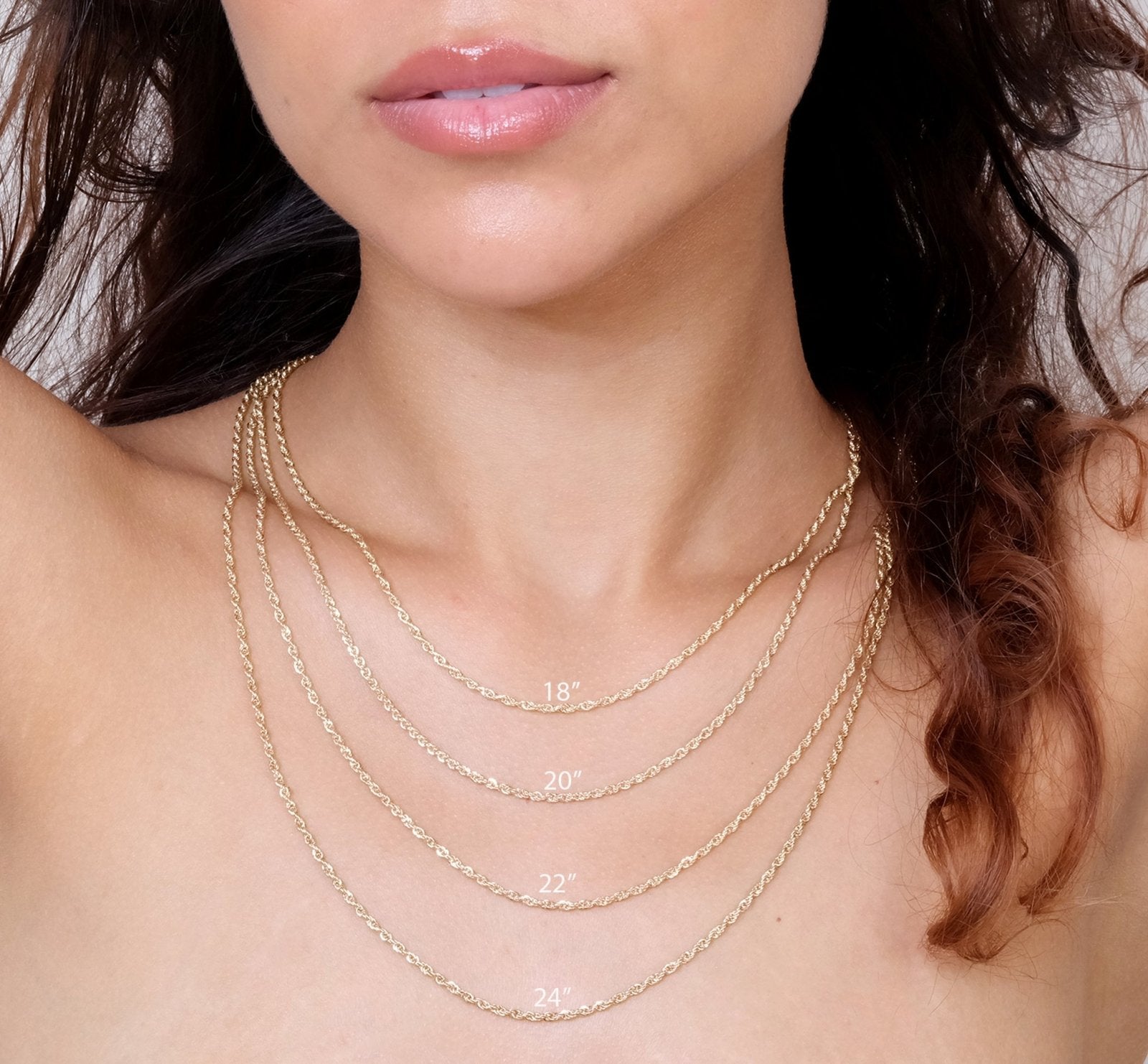Classic Rope Chain Necklace in Solid 10k Gold Necklaces Estellacollection #product_description# 17845 10k 14k Layering Necklace #tag4# #tag5# #tag6# #tag7# #tag8# #tag9# #tag10# 16" Length